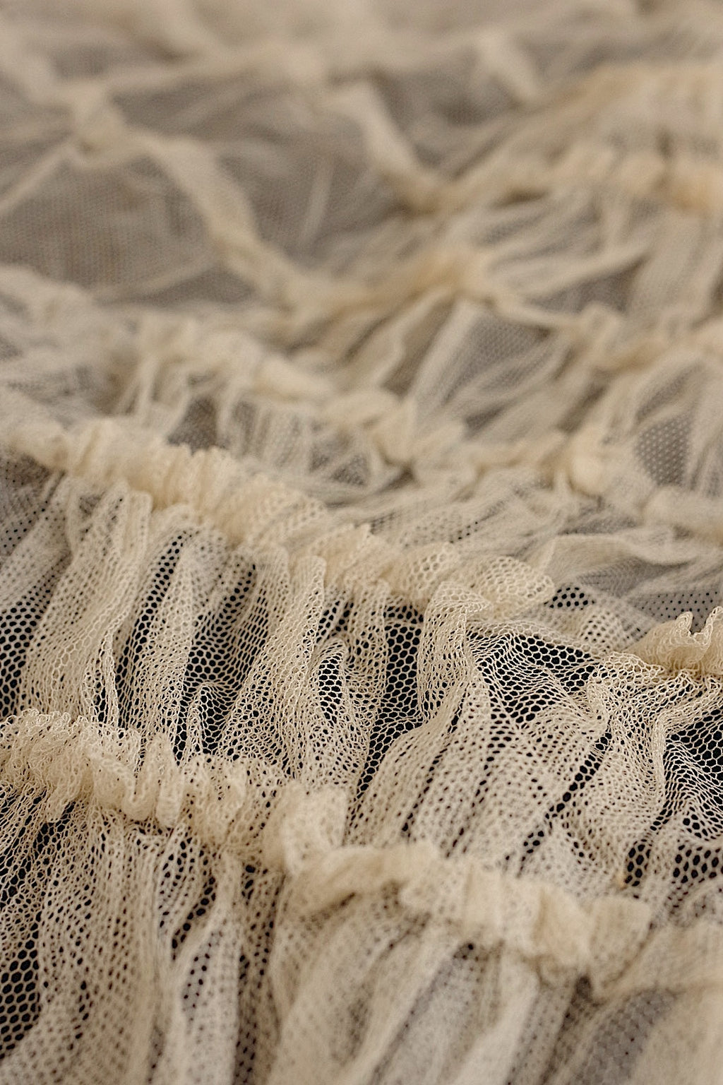 Dentelle ancienne, chutes de dentelle