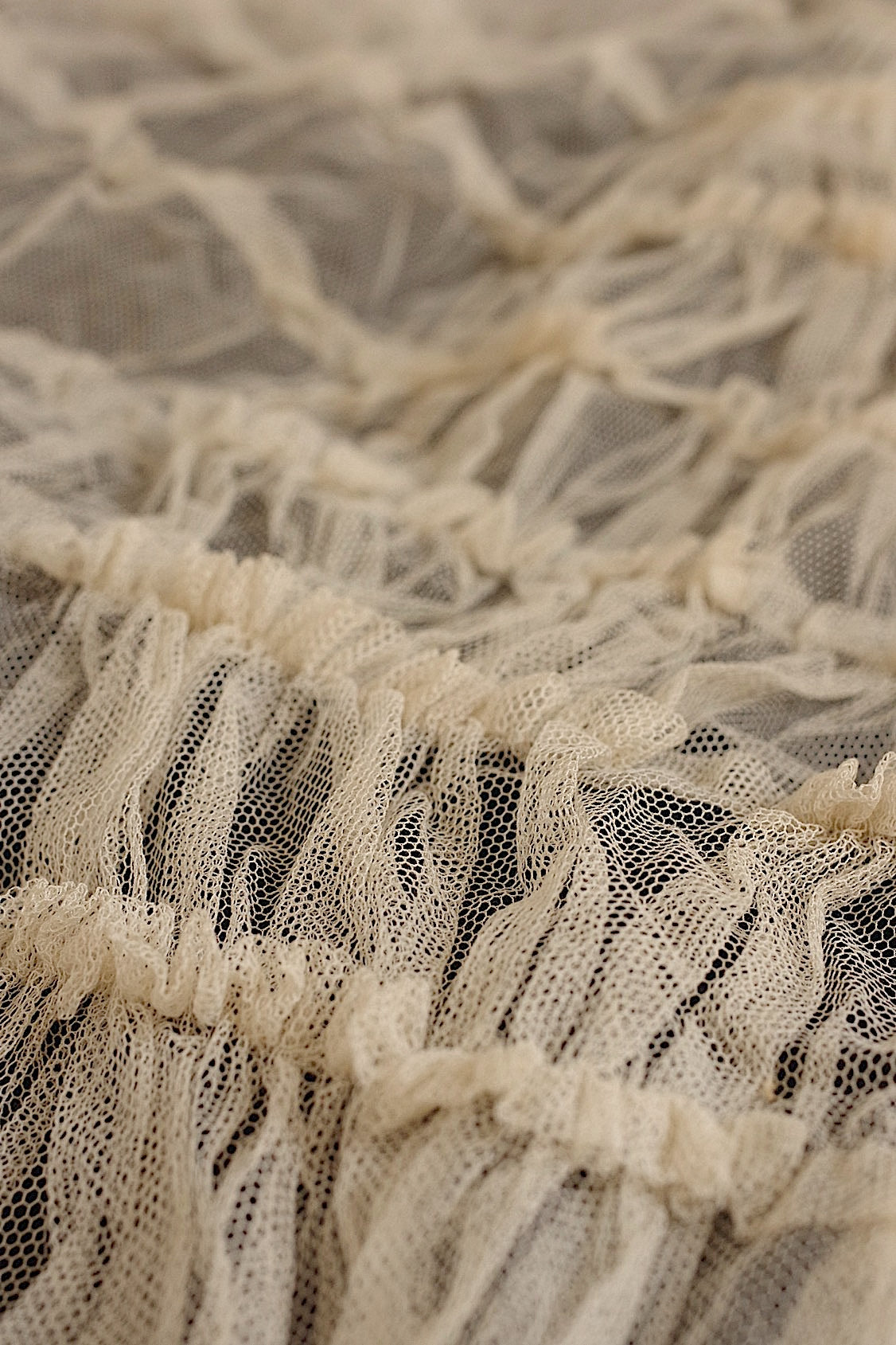 Dentelle ancienne, chutes de dentelle
