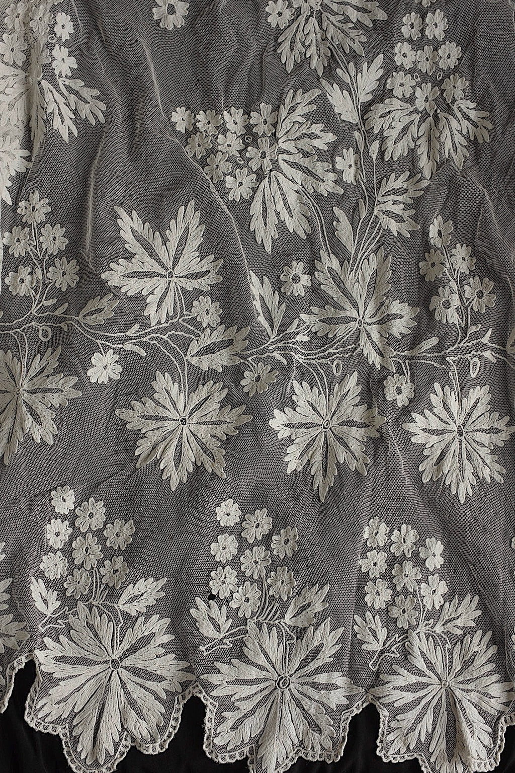 Antique lace, old lace, antique chemise skirt