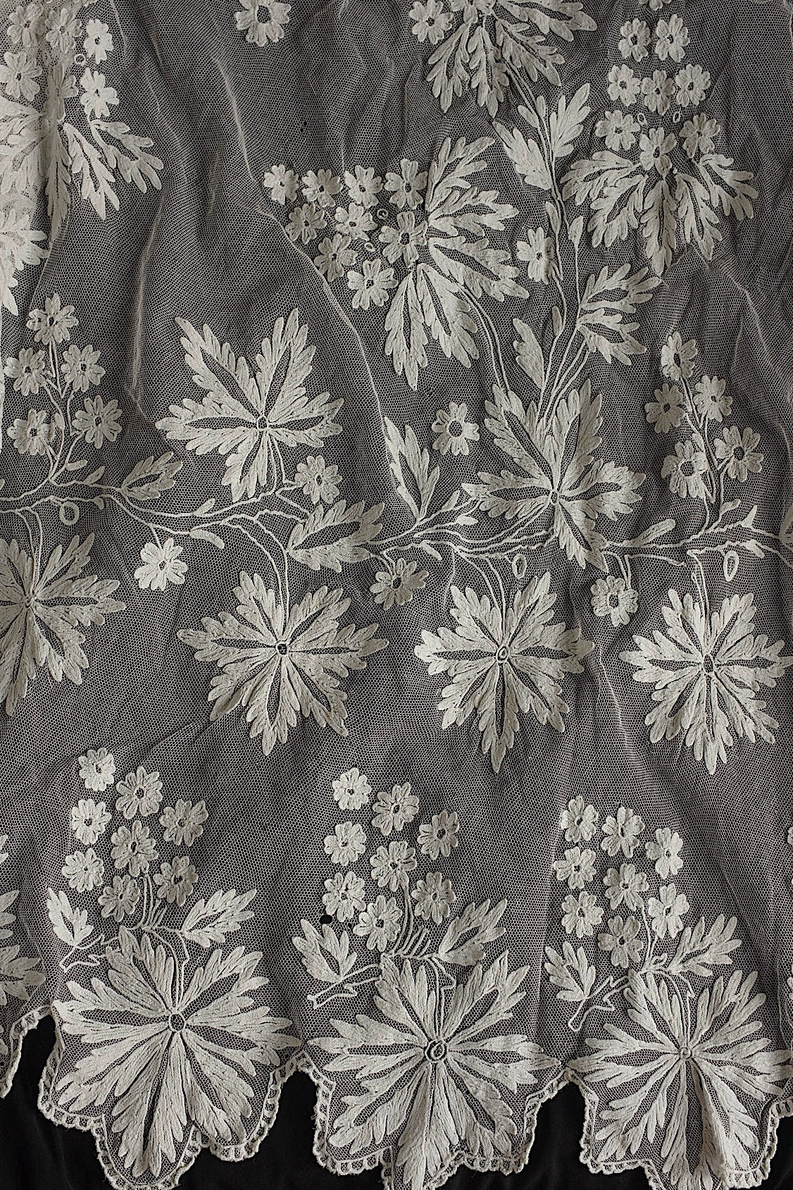 Antique lace, old lace, antique chemise skirt