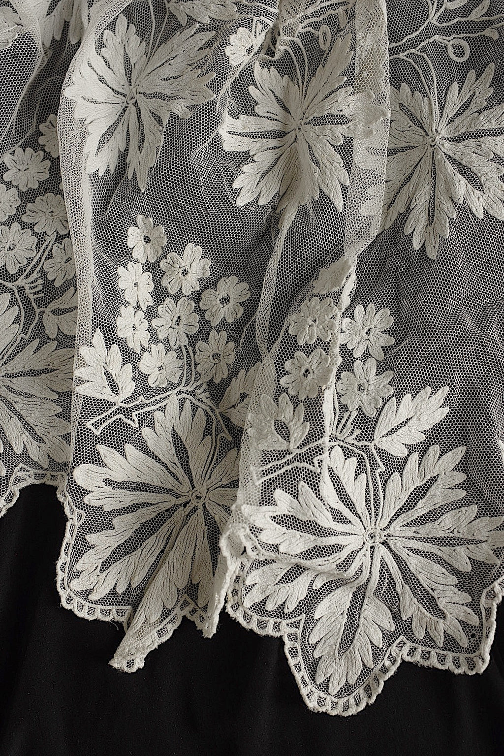 Antique lace, old lace, antique chemise skirt