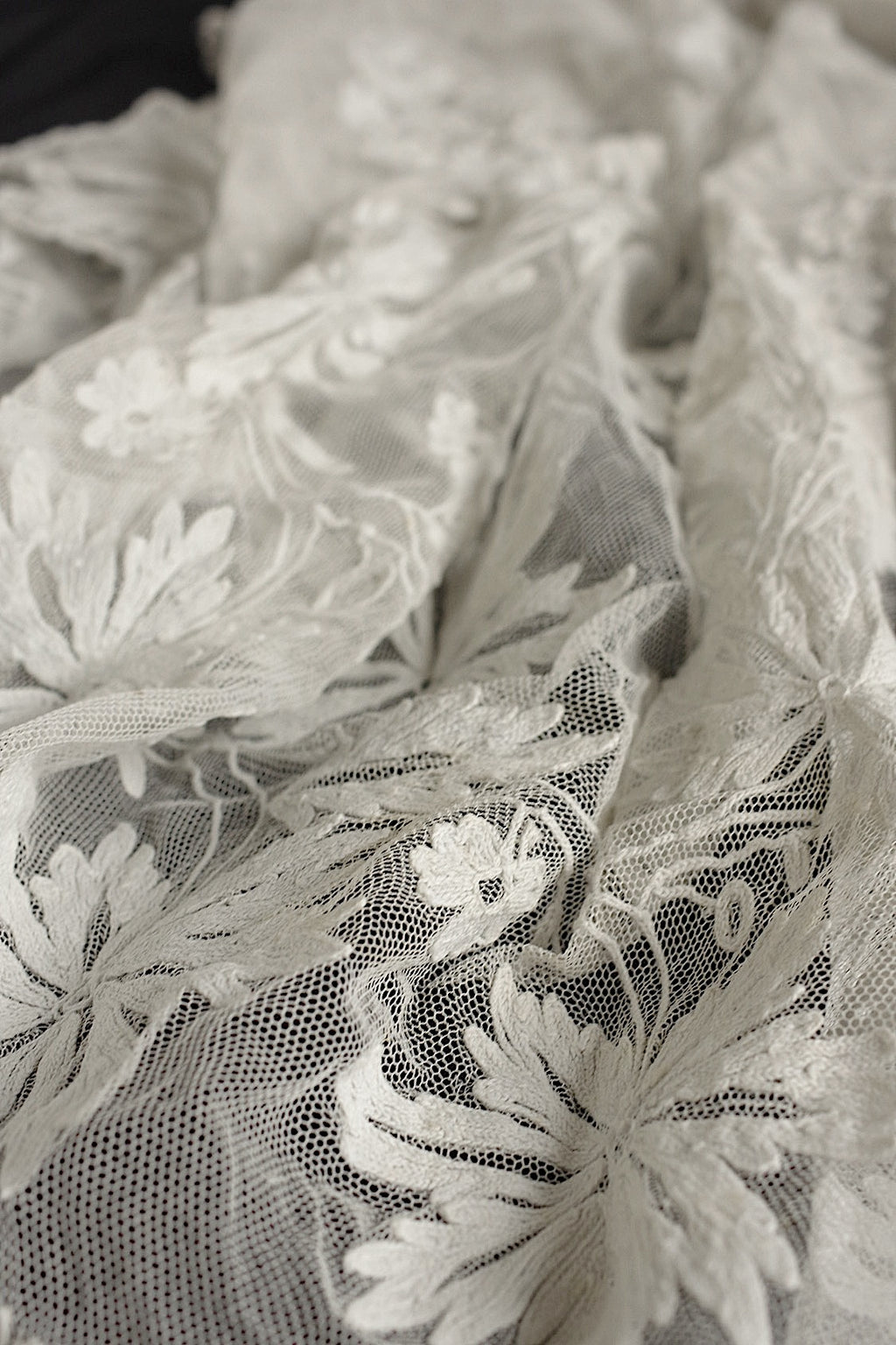 Antique lace, old lace, antique chemise skirt