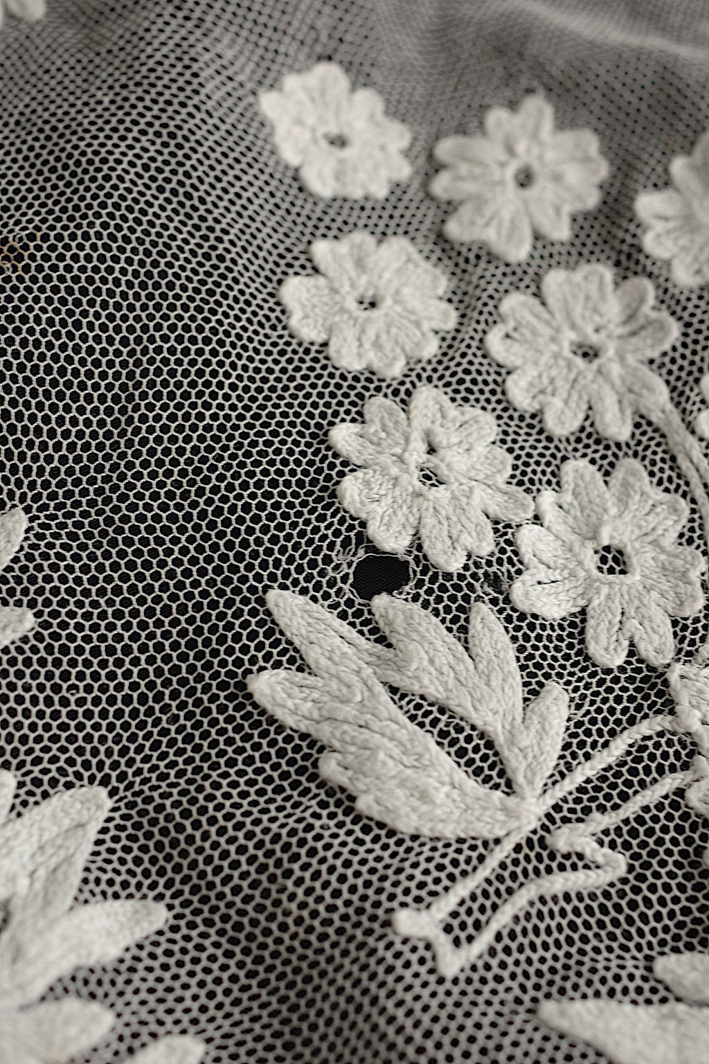 Antique lace, old lace, antique chemise skirt