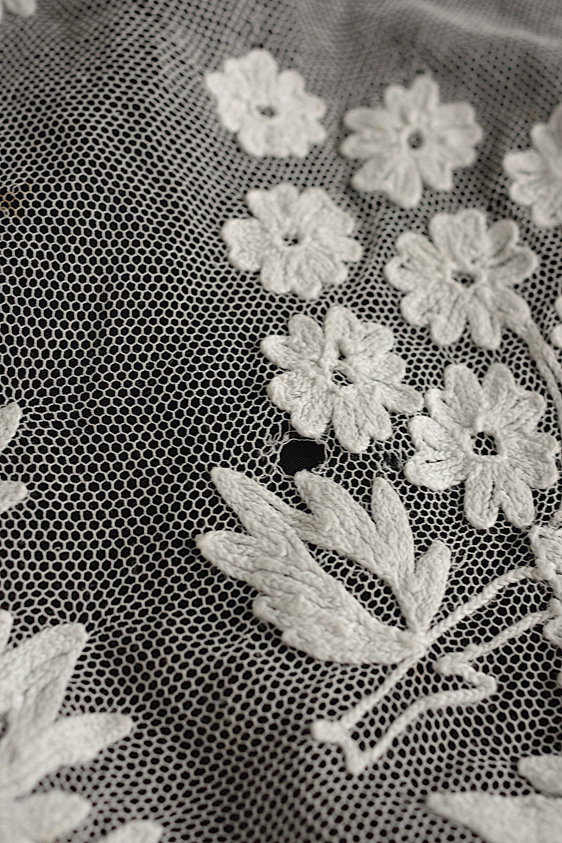 Antique lace, old lace, antique chemise skirt