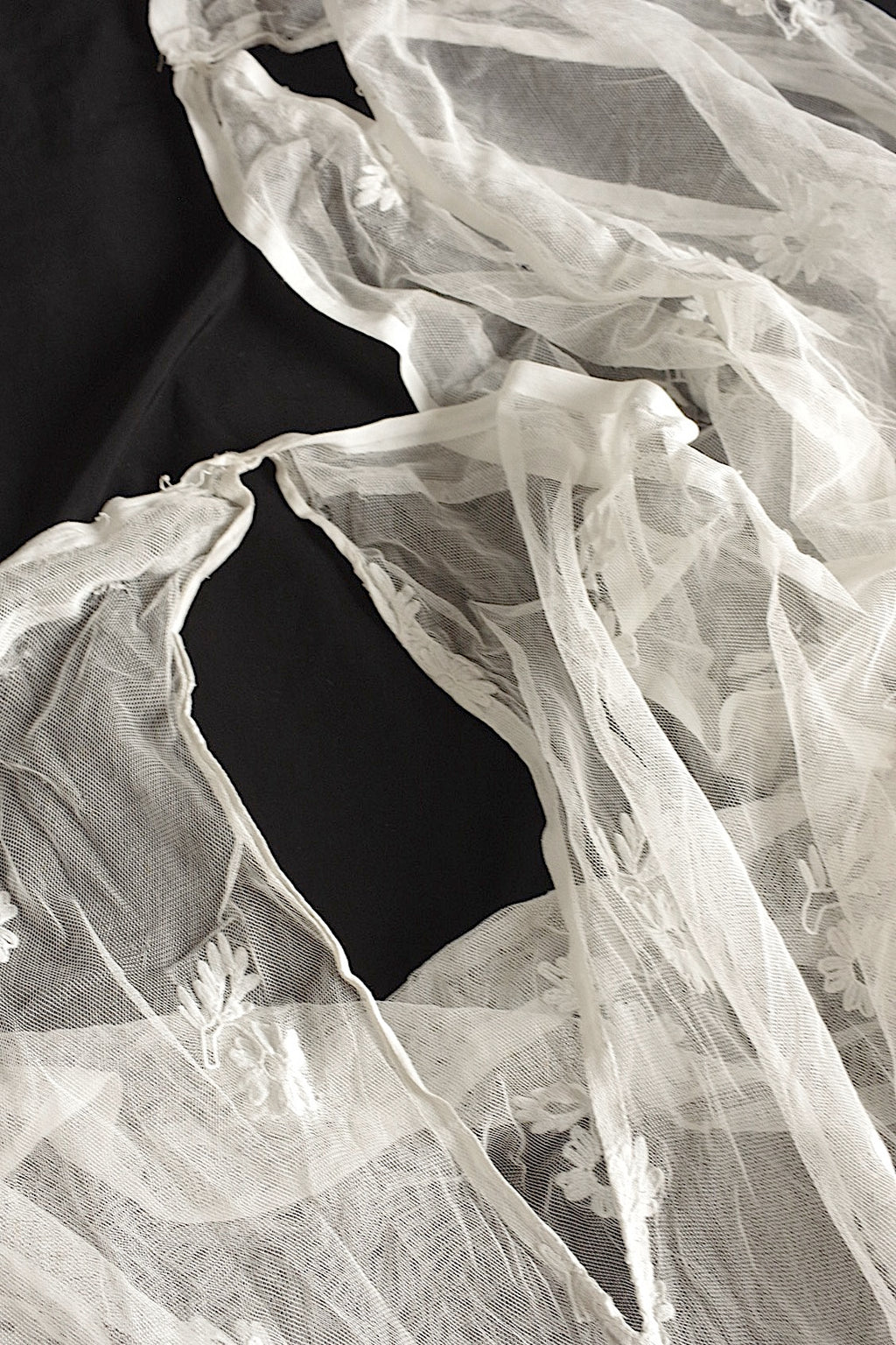 Antique lace, old lace, antique chemise skirt