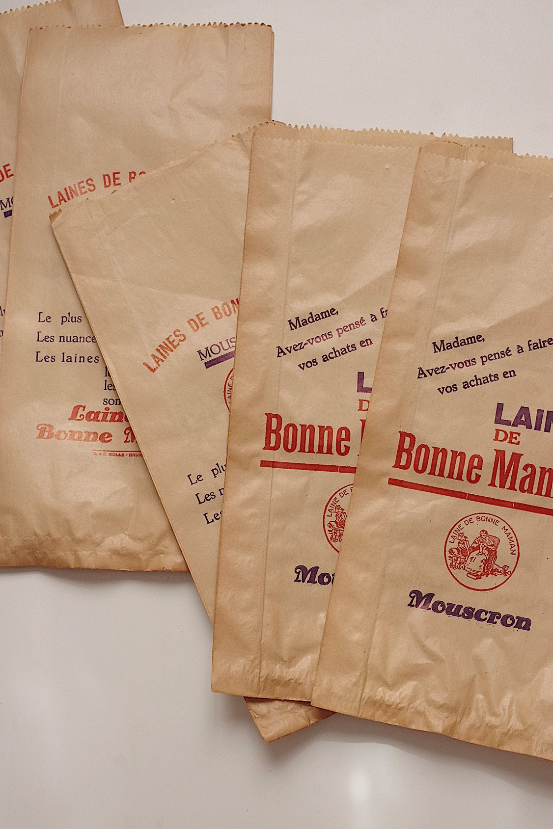 ヴィンテージ紙袋　vintage sachet papier bonne maman 5