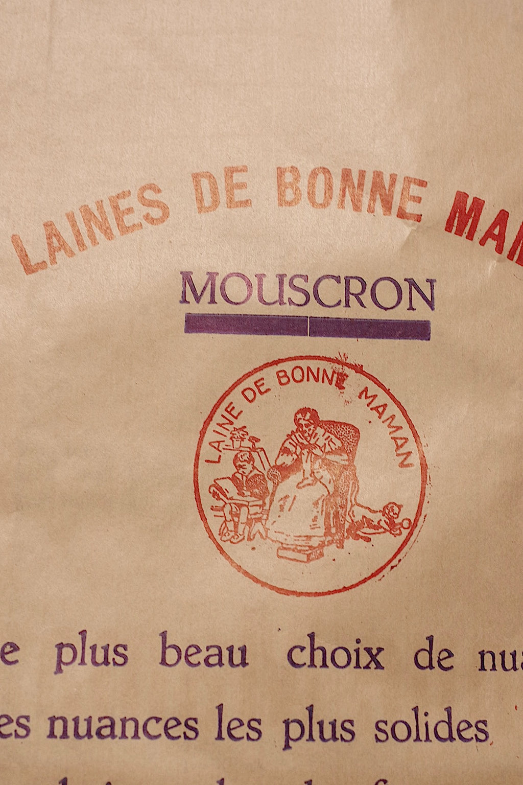 Vintage paper bag: Bonne Maman 5
