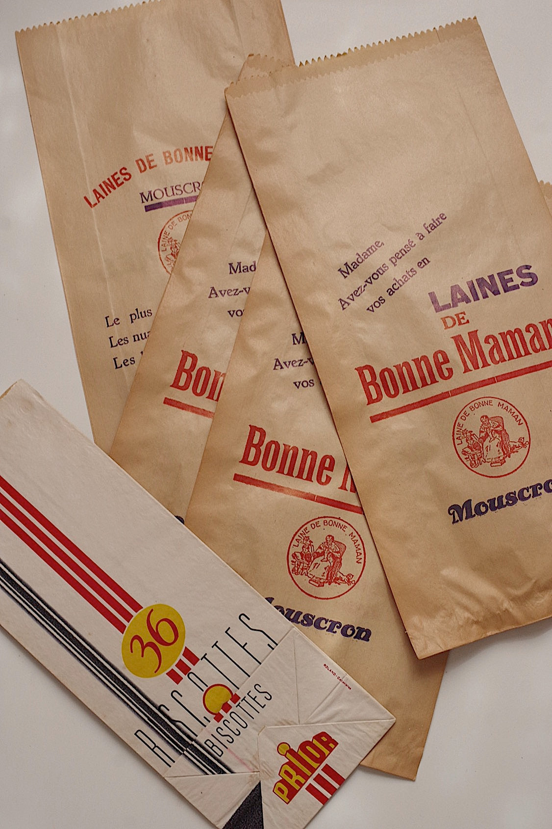 ヴィンテージ紙袋　vintage sachet papier mix8