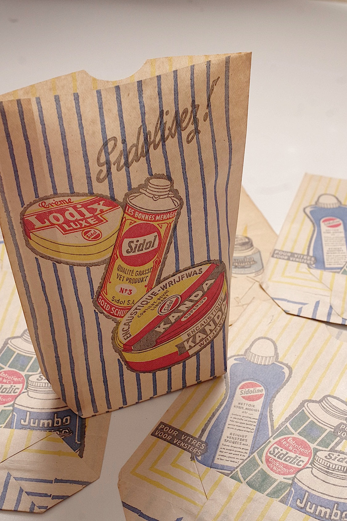 ヴィンテージ紙袋　vintage sachet papier sidol 9