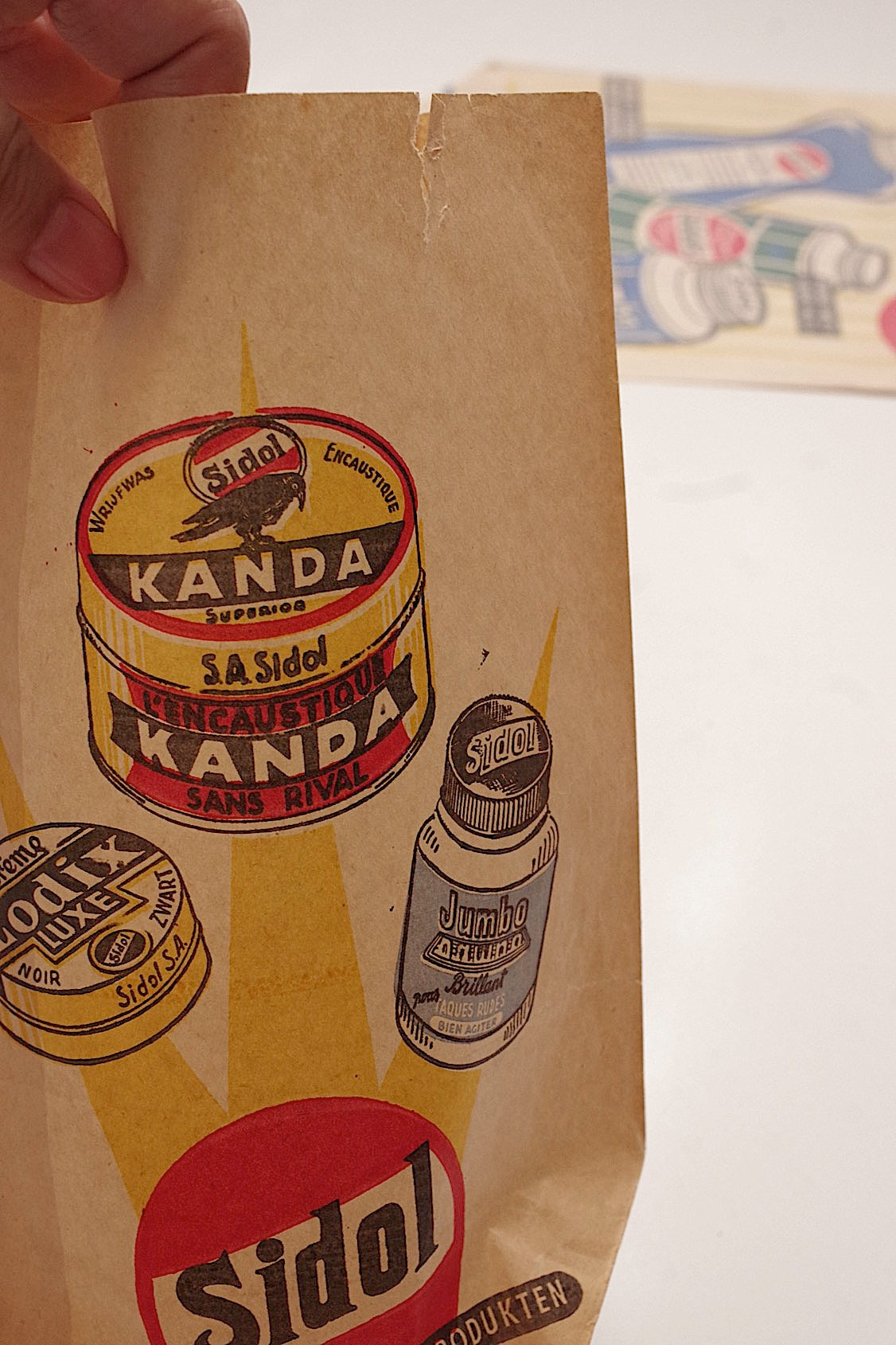 ヴィンテージ紙袋　vintage sachet papier sidol 9