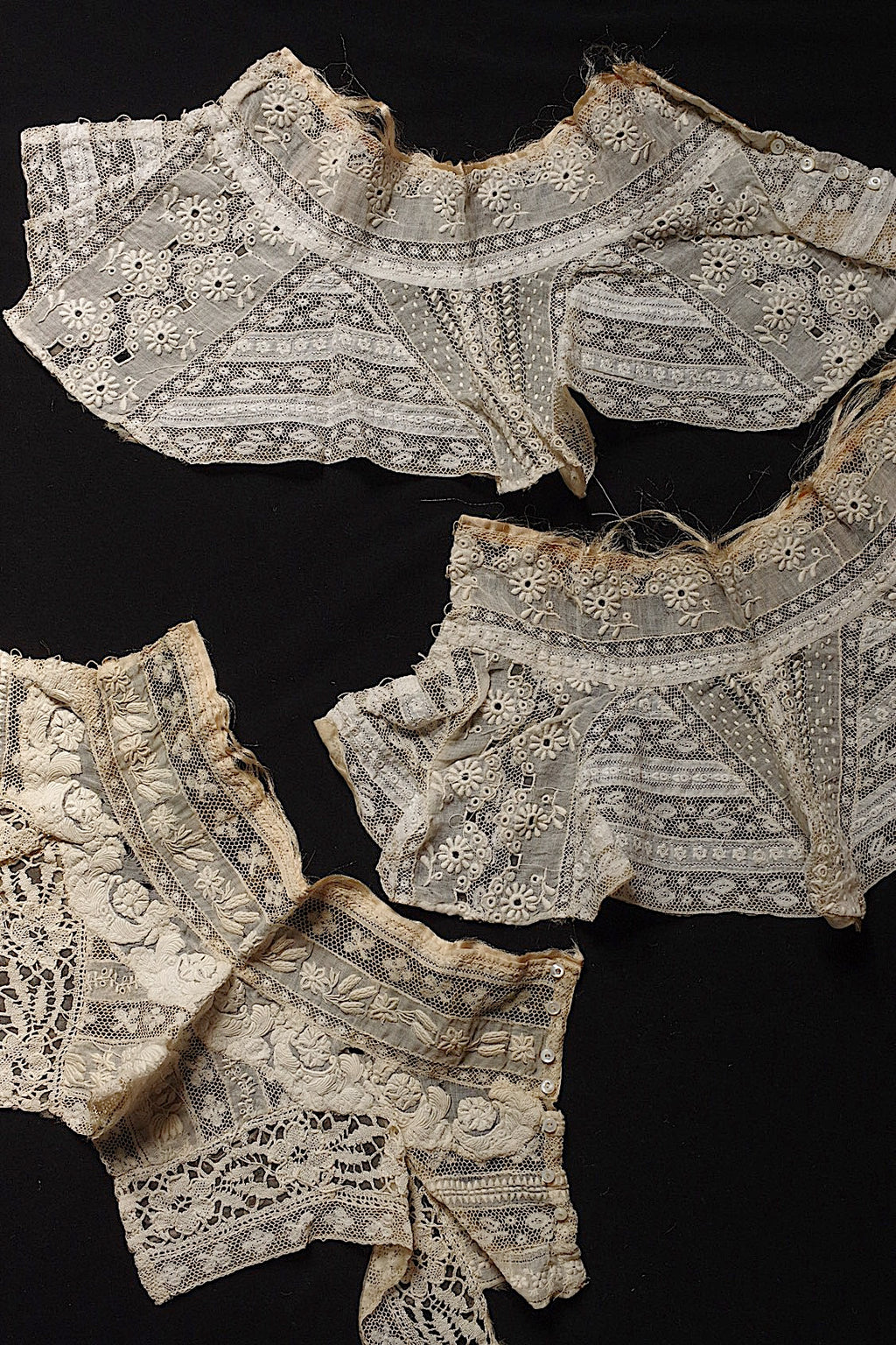Encaje antiguo (dentelle ancienne) - Cuello - Retales