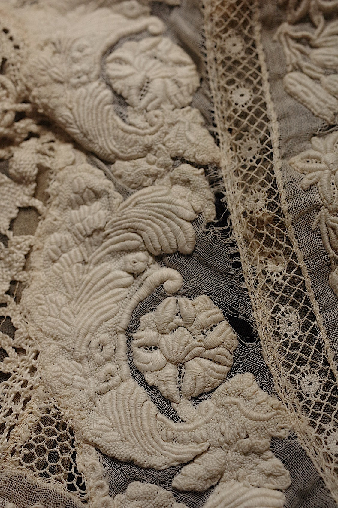 Encaje antiguo (dentelle ancienne) - Cuello - Retales