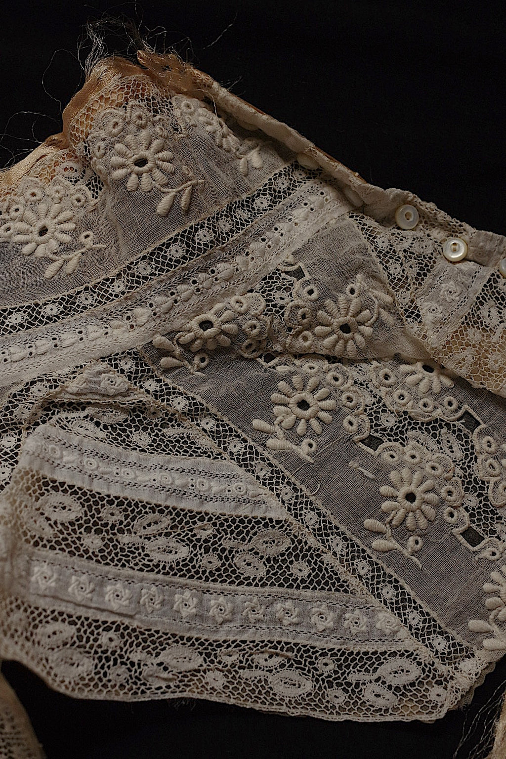 Encaje antiguo (dentelle ancienne) - Cuello - Retales