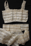 Dentelle ancienne, chutes de dentelle