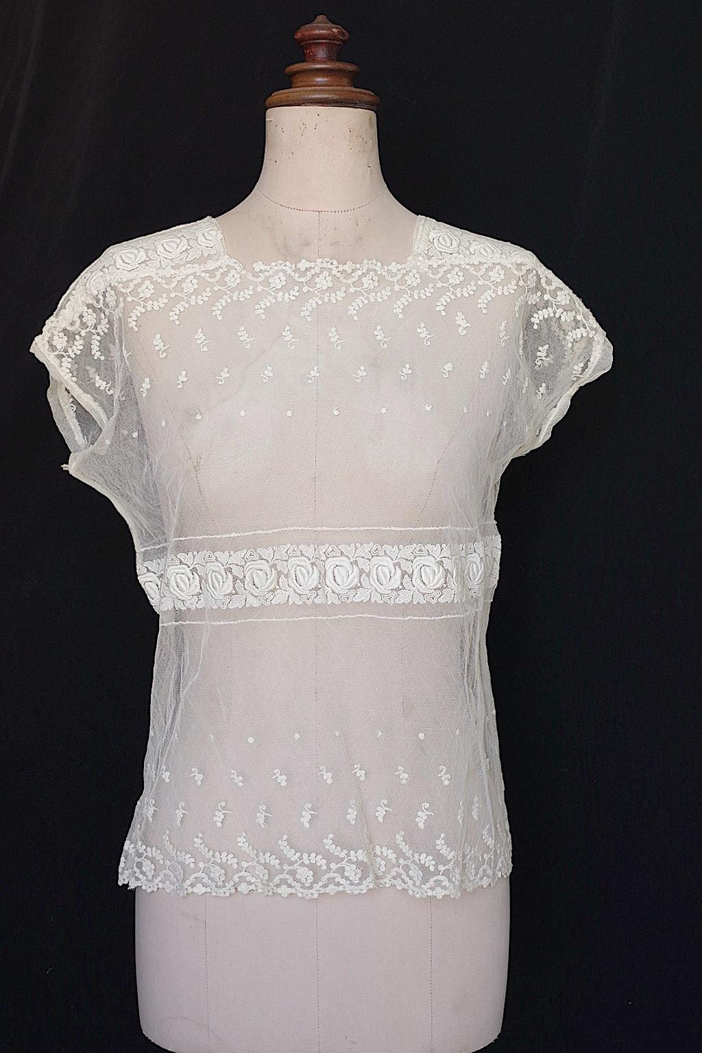 Antique lace clothing vêtement ancien antique lace top