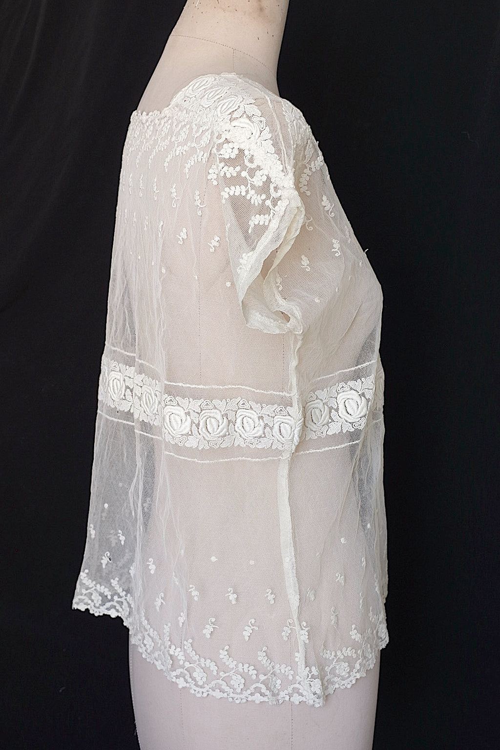 Antique lace clothing vêtement ancien antique lace top