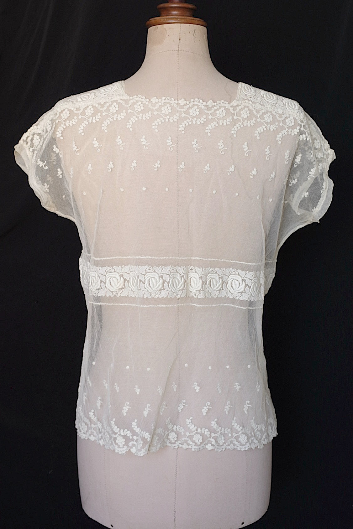 Antique lace clothing vêtement ancien antique lace top