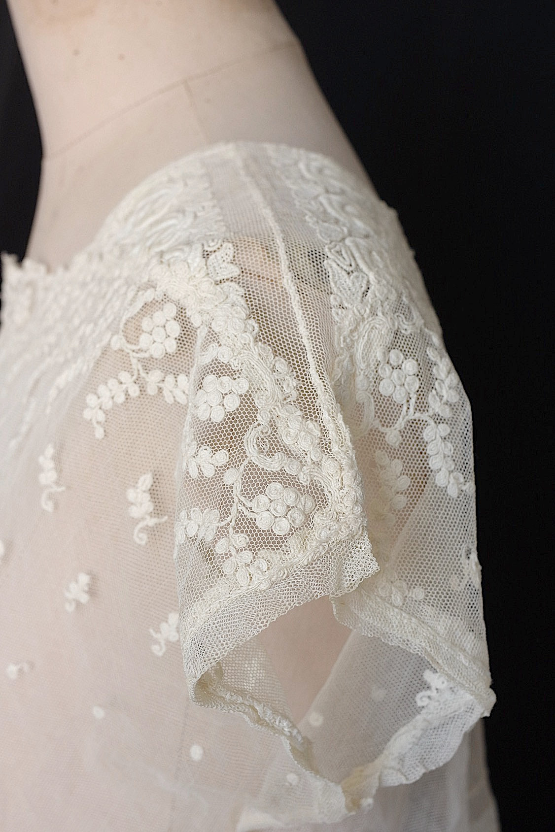 Antique lace clothing vêtement ancien antique lace top