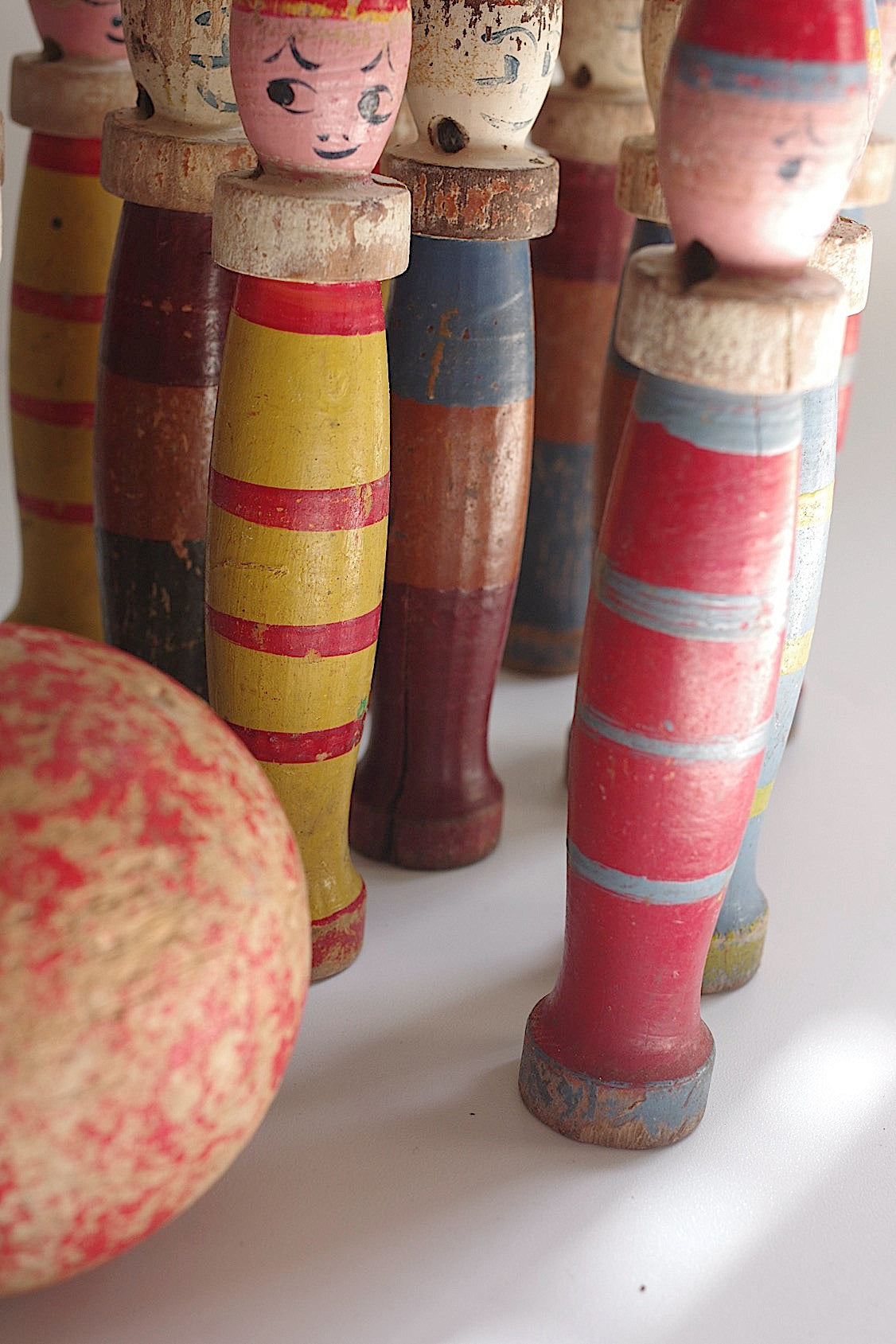 アンティーク箱　boite ancienne quilles de table