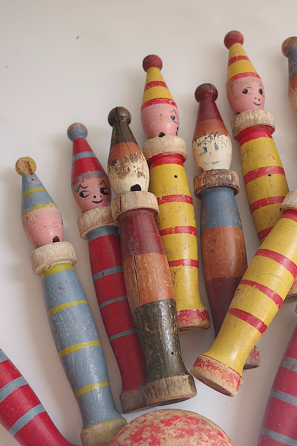 アンティーク箱　boite ancienne quilles de table