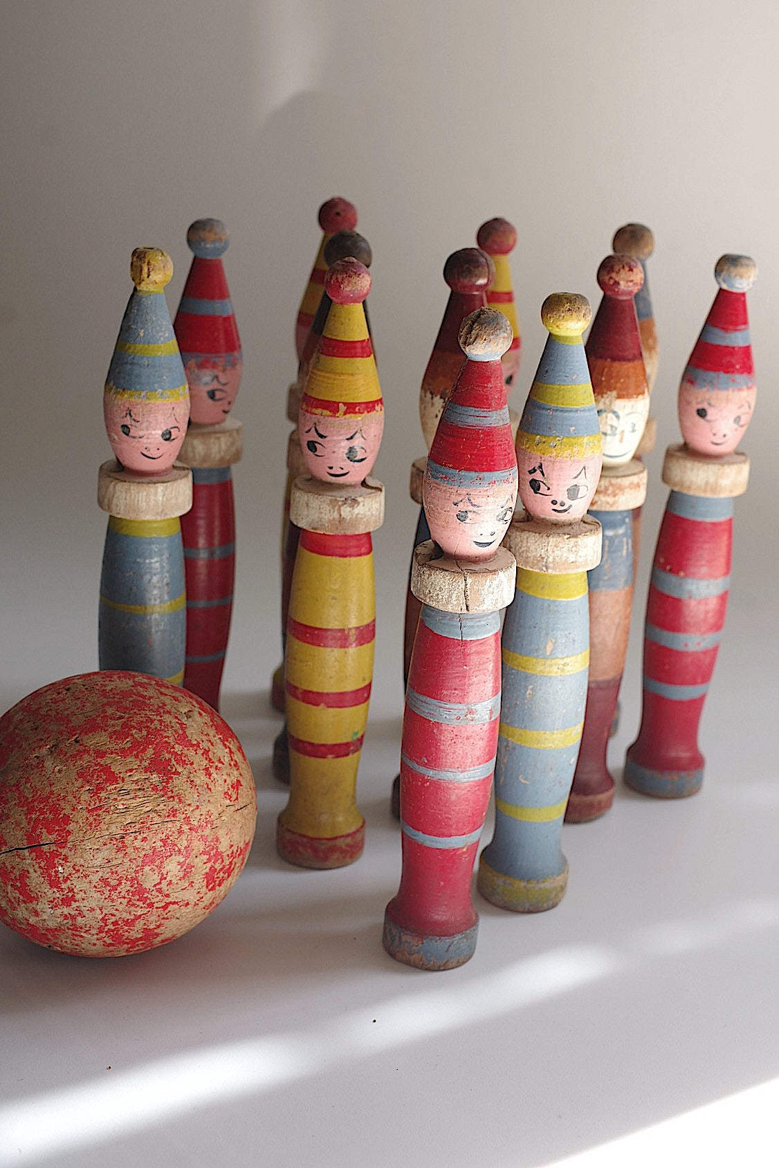 アンティーク箱　boite ancienne quilles de table
