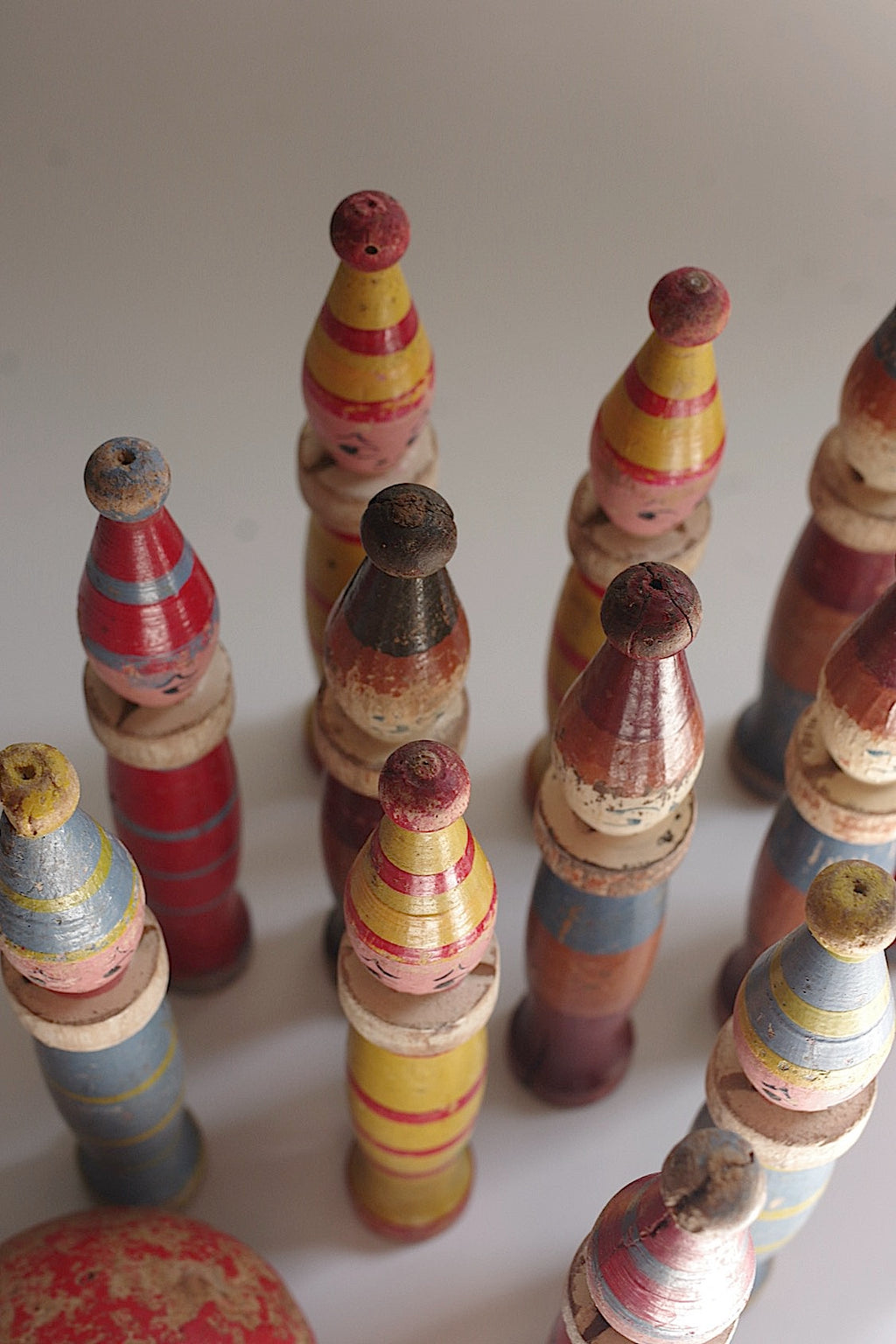 アンティーク箱　boite ancienne quilles de table