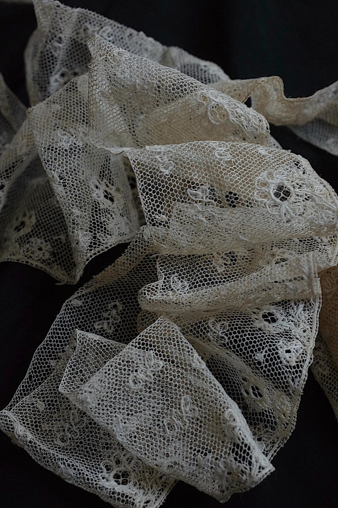 アンティークレース dentelle ancienne 290cm 200cm