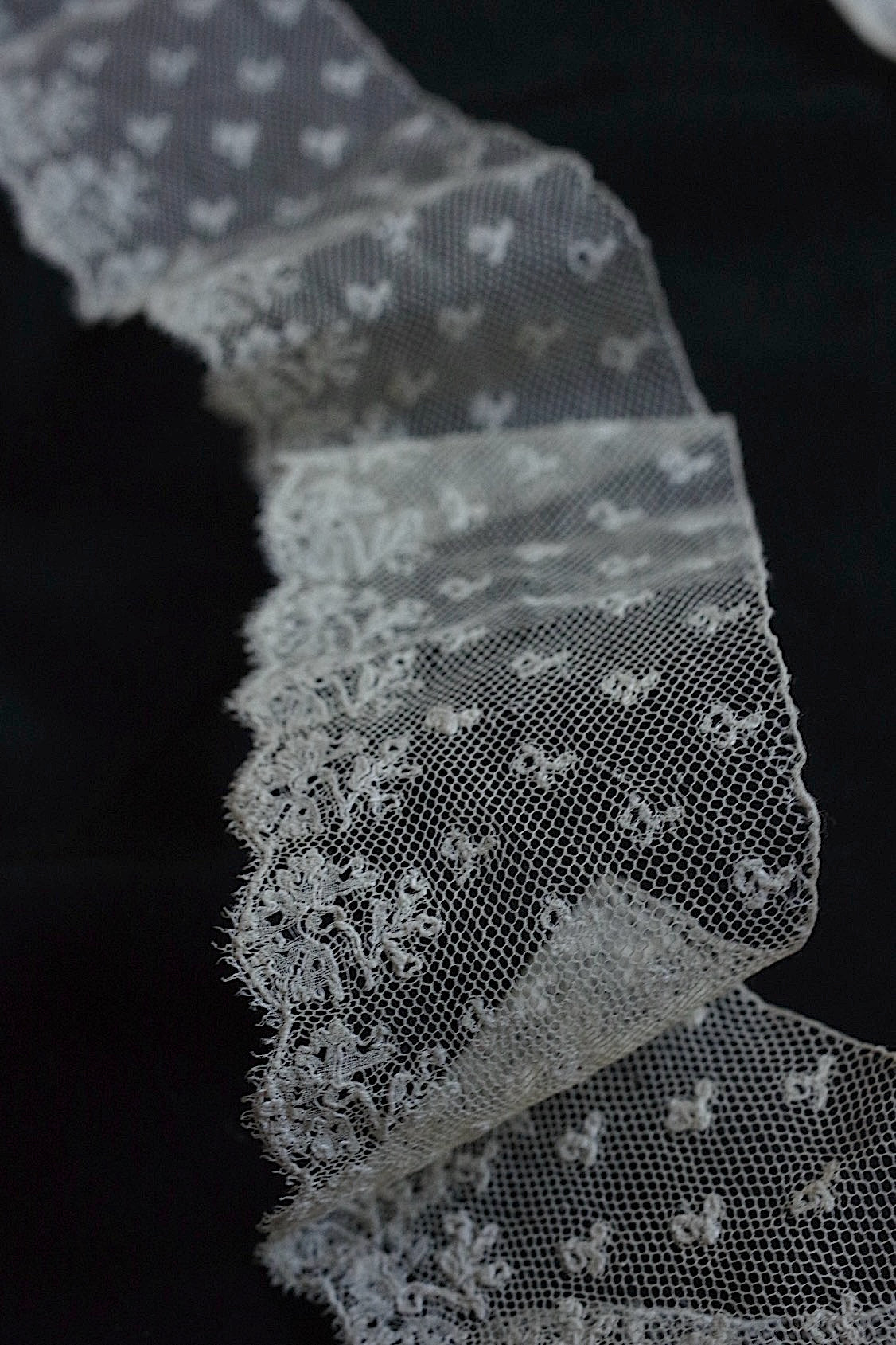 アンティークレース dentelle ancienne 290cm 200cm
