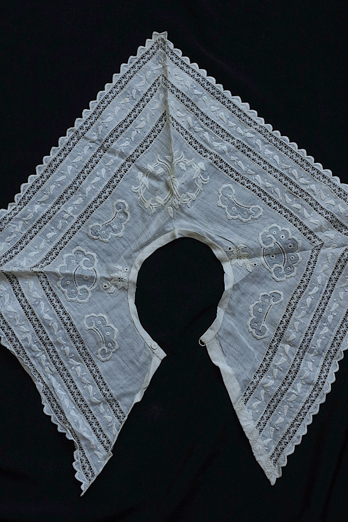 アンティークレース dentelle ancienne 小さめ襟　2