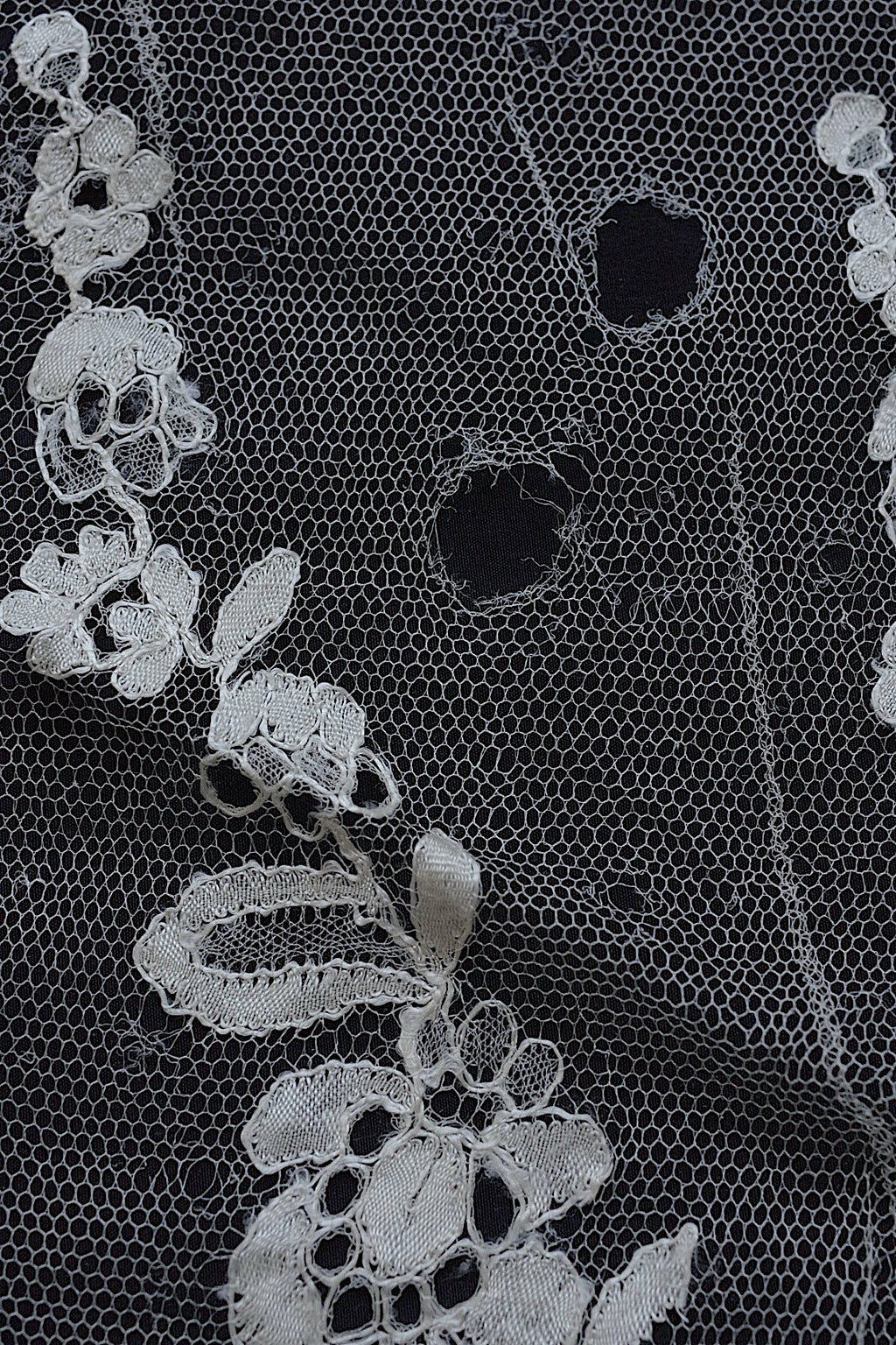 アンティークレース dentelle ancienne　ブロンドレース　ハギレ