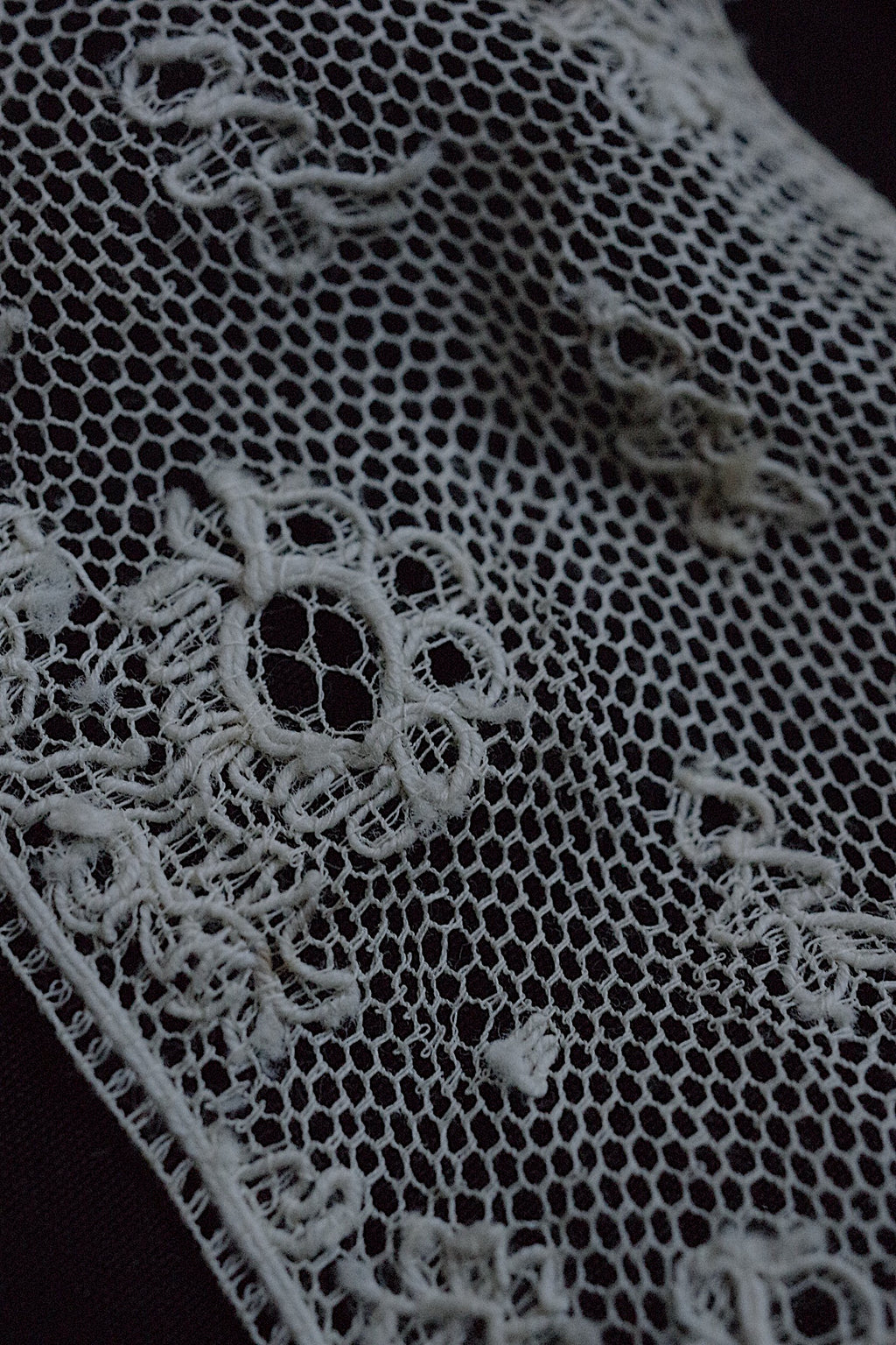 アンティークレース dentelle ancienne 146cm 55cm