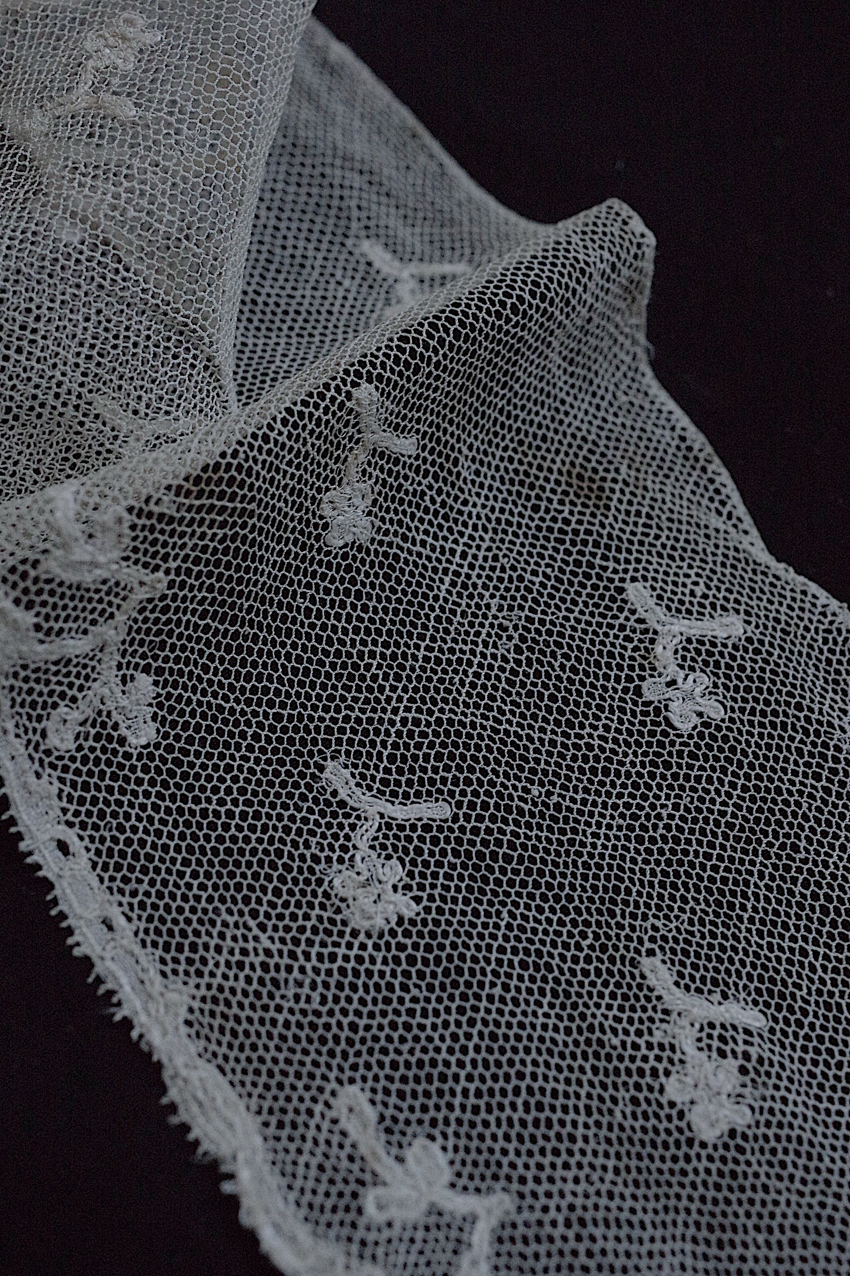 アンティークレース dentelle ancienne 146cm 55cm
