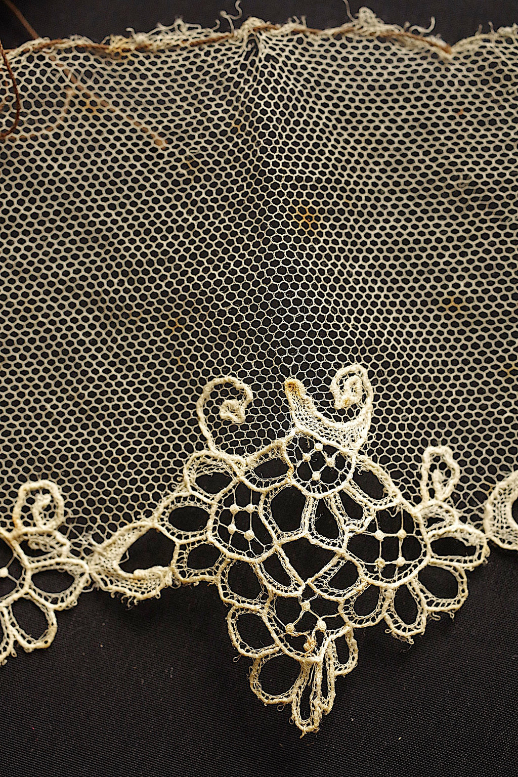 アンティークレース dentelle ancienne アプリカッションアングレテール　スカラップ
