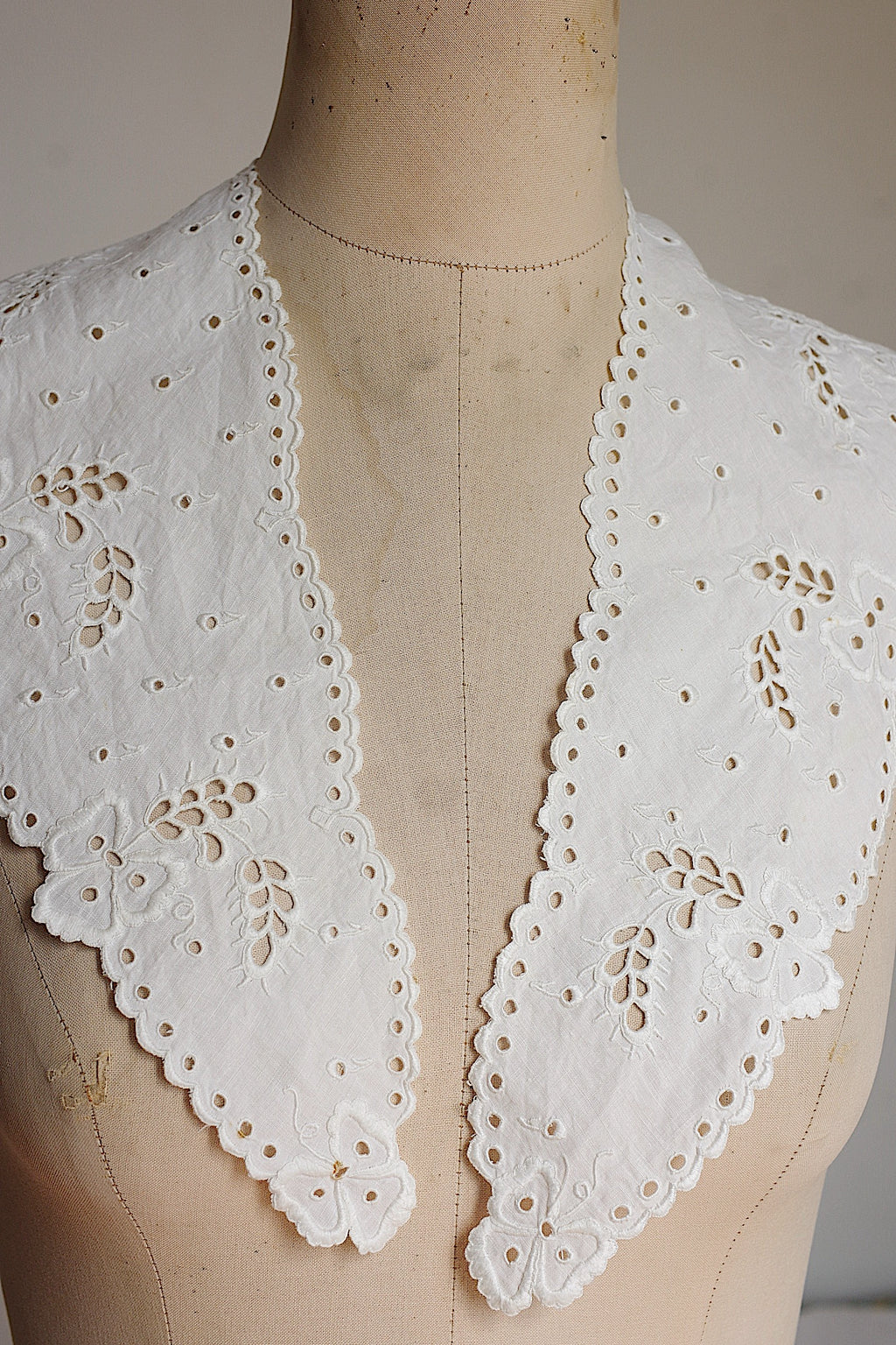 アンティークレース dentelle ancienne 刺繍襟