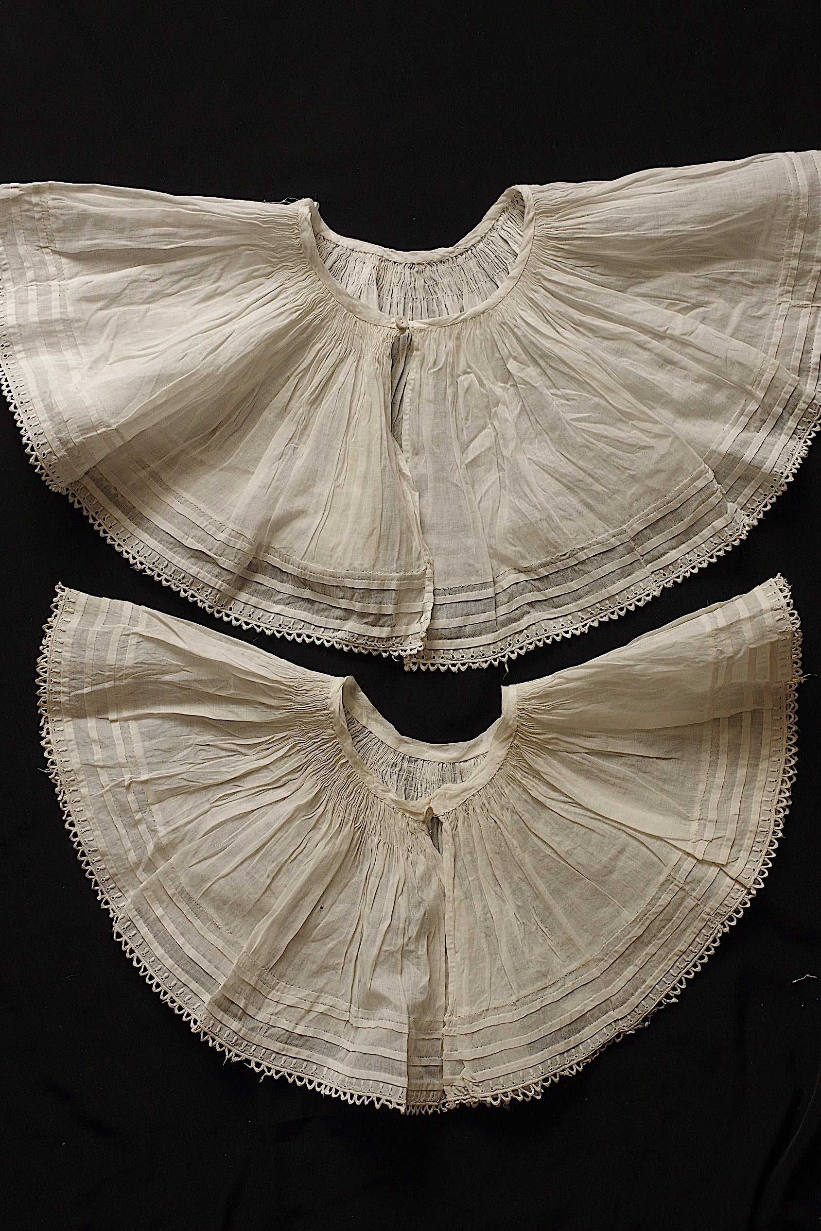 アンティークレース dentelle ancienne プリーツ　
