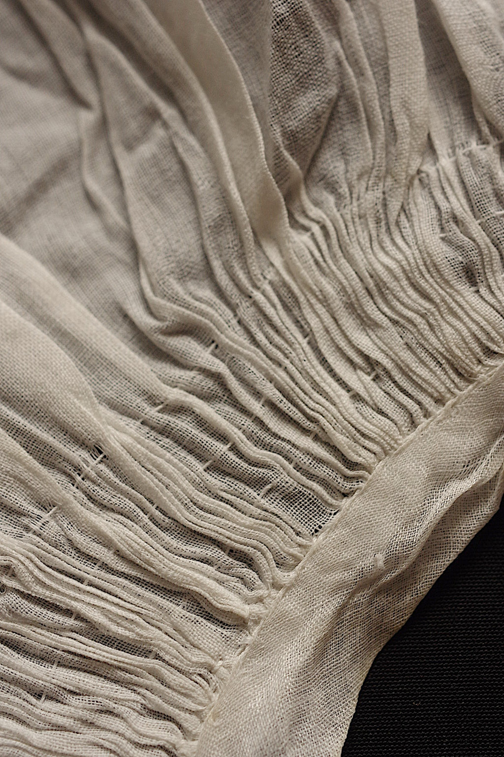 アンティークレース dentelle ancienne プリーツ　