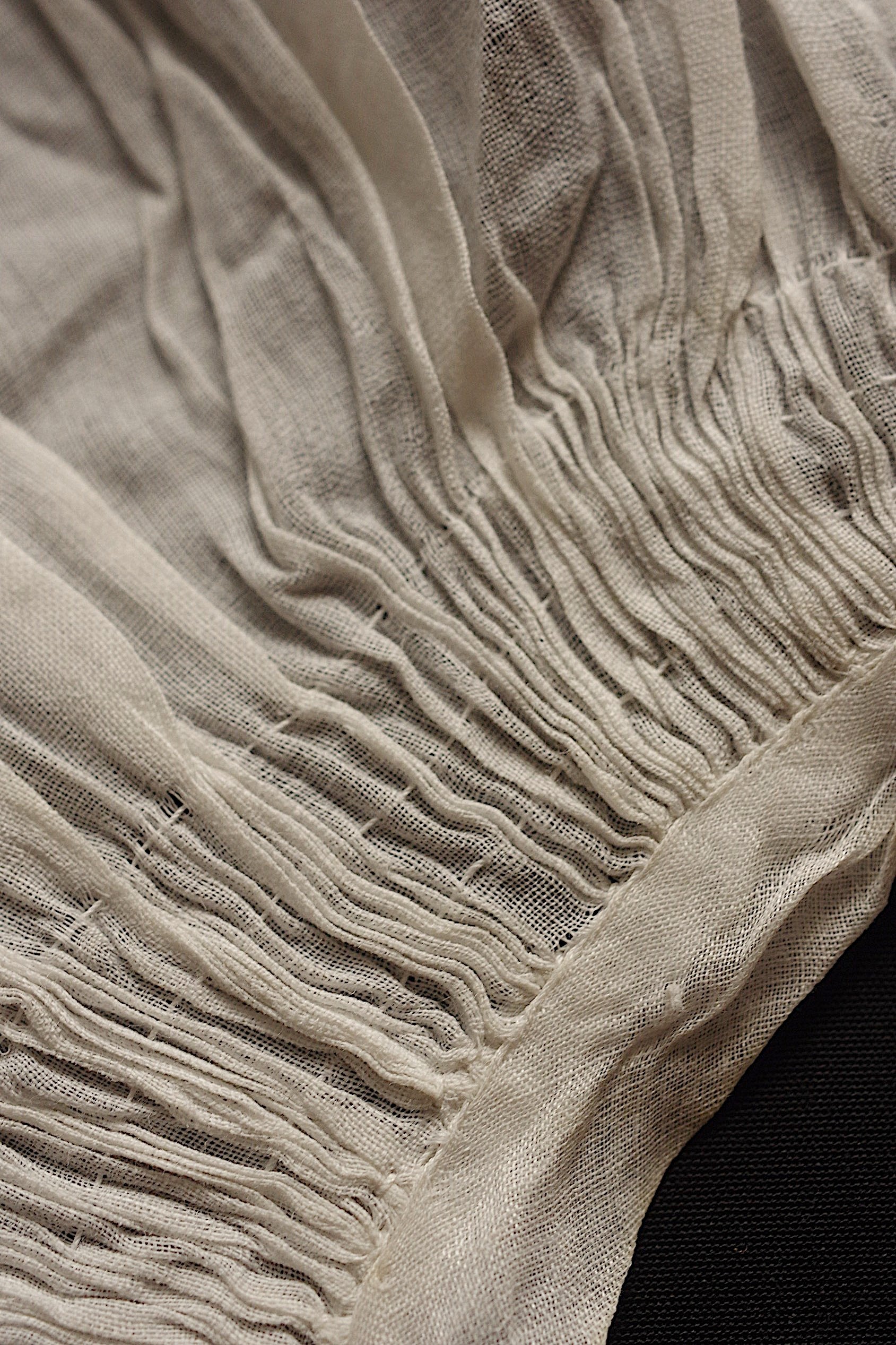 アンティークレース dentelle ancienne プリーツ　