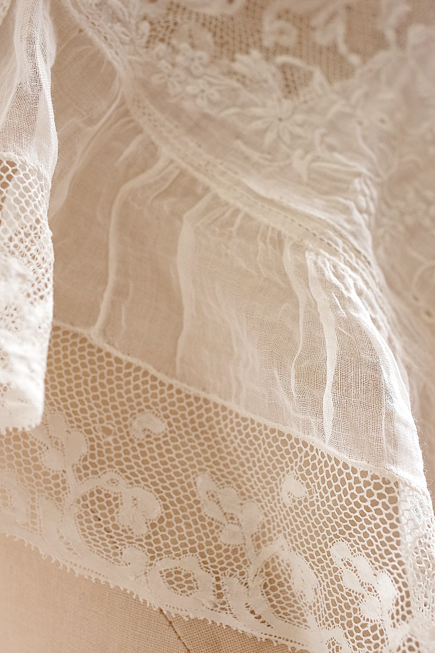 アンティークレース dentelle ancienne　刺繍襟