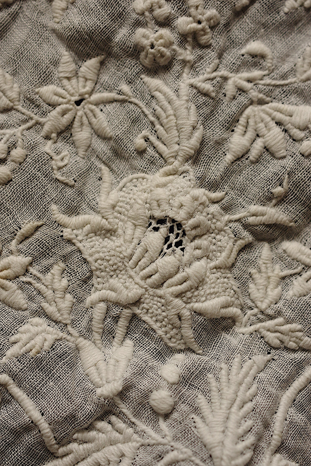 アンティークレース dentelle ancienne　刺繍襟