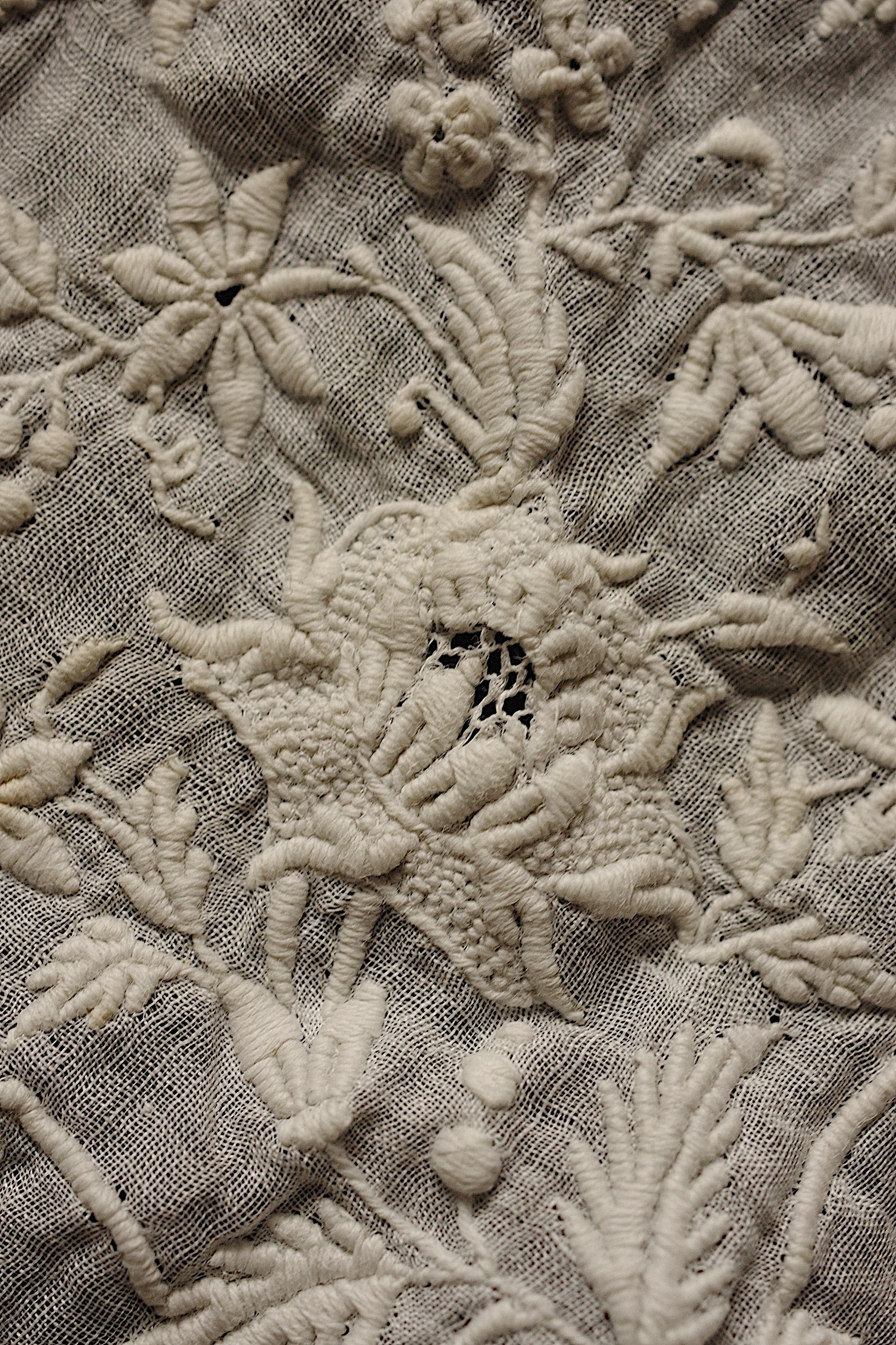 アンティークレース dentelle ancienne　刺繍襟