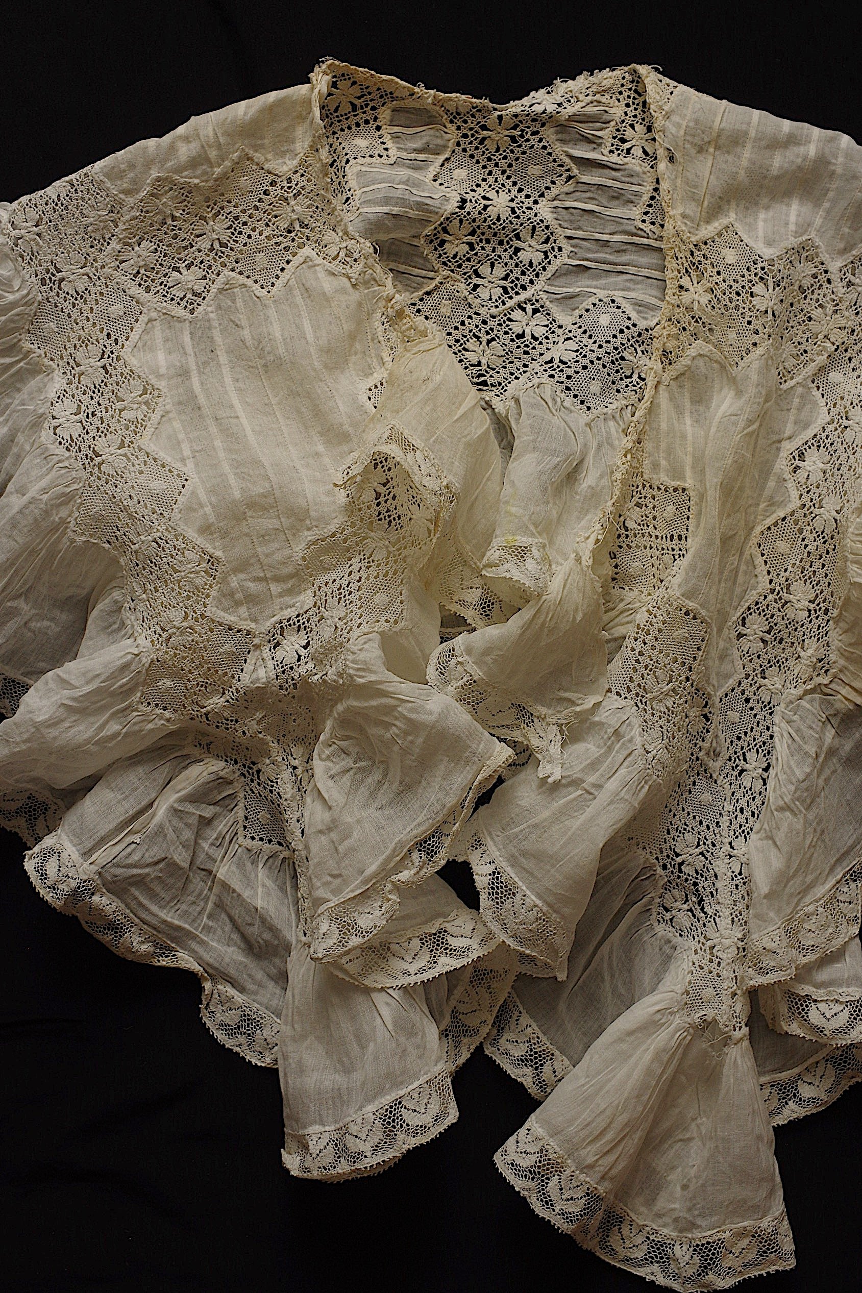 アンティーク服 vêtement＋dentelle antique　lot 素材用として