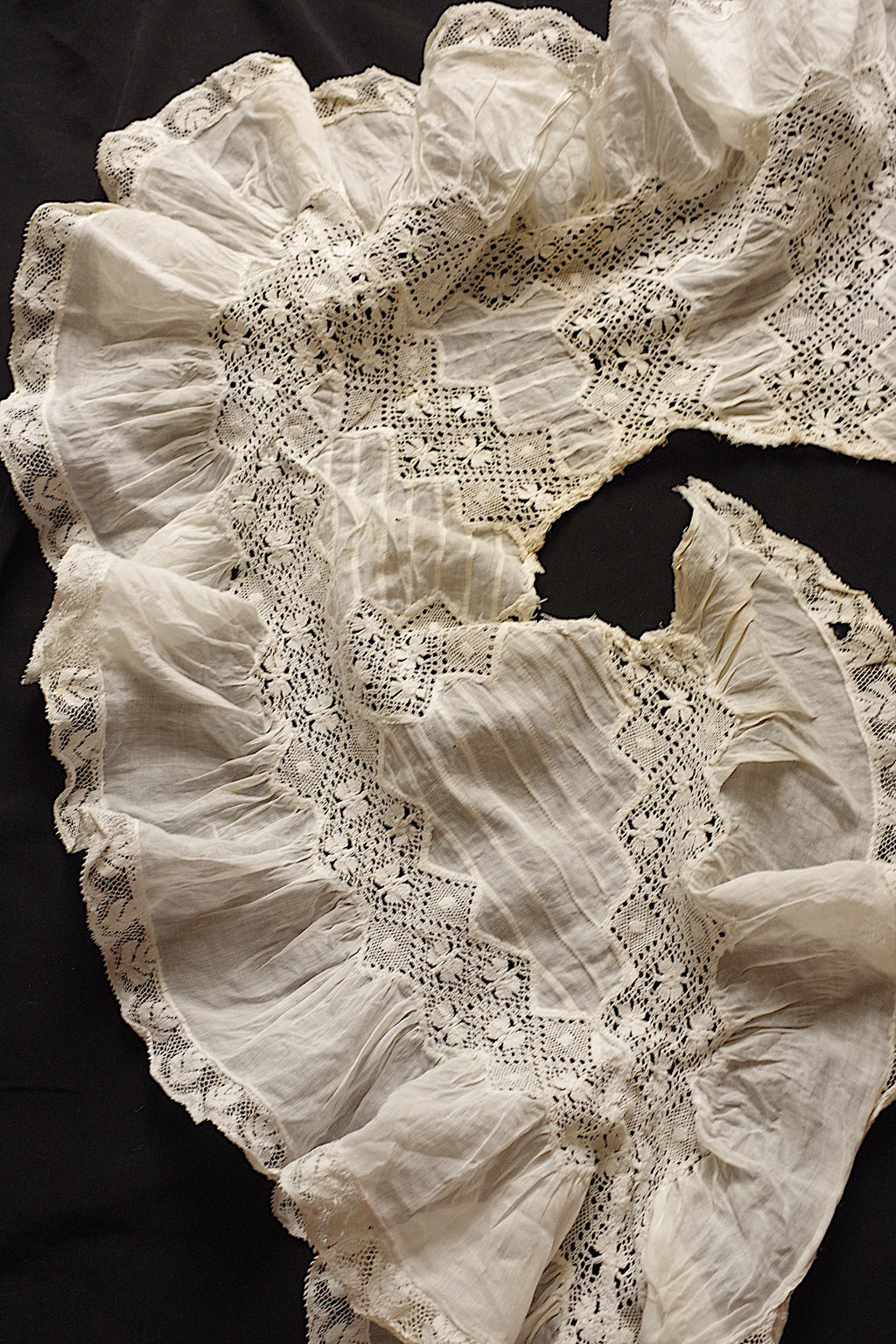 アンティーク服 vêtement＋dentelle antique　lot 素材用として