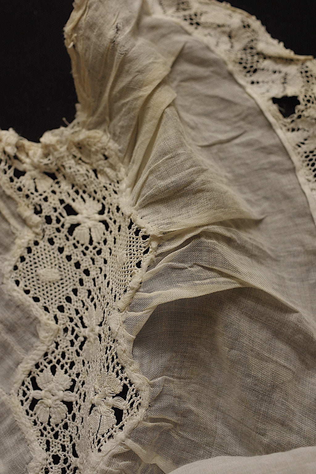 アンティーク服 vêtement＋dentelle antique　lot 素材用として