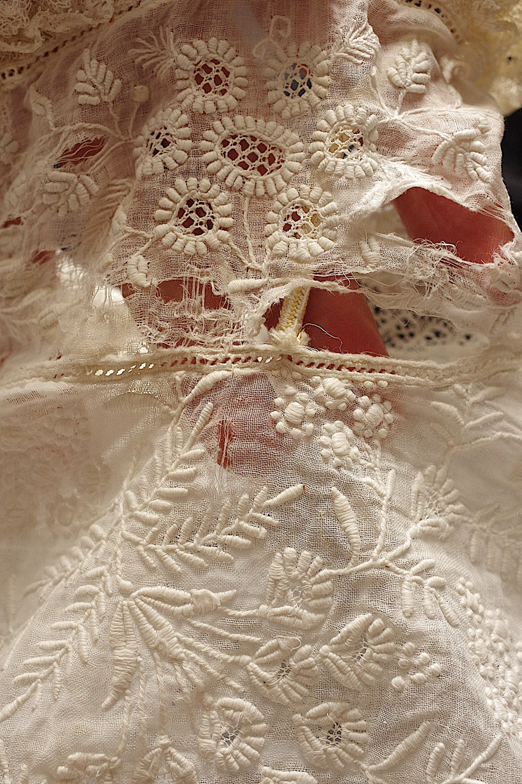 アンティーク服 vêtement＋dentelle antique　lot 素材用として