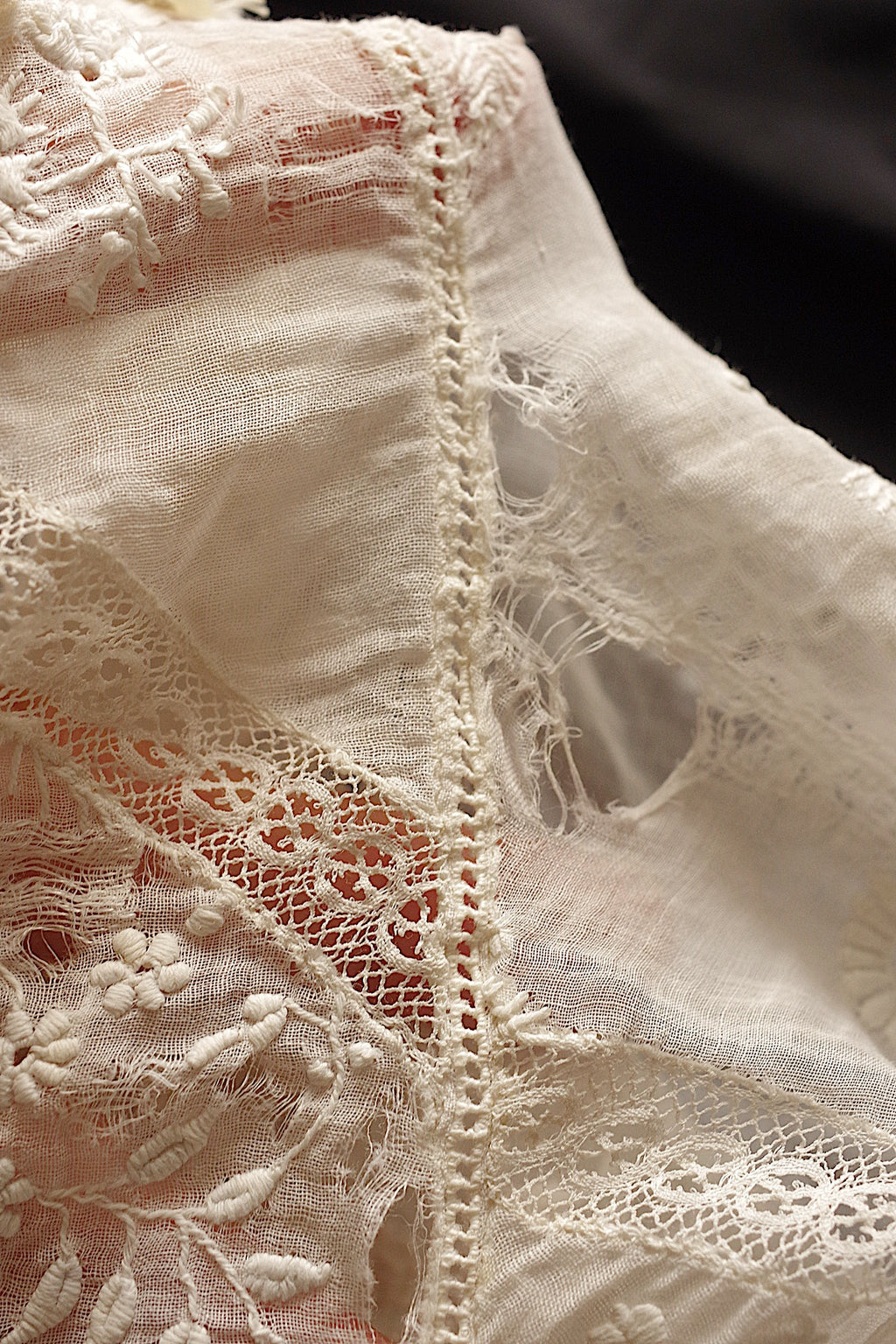 アンティーク服 vêtement＋dentelle antique　lot 素材用として