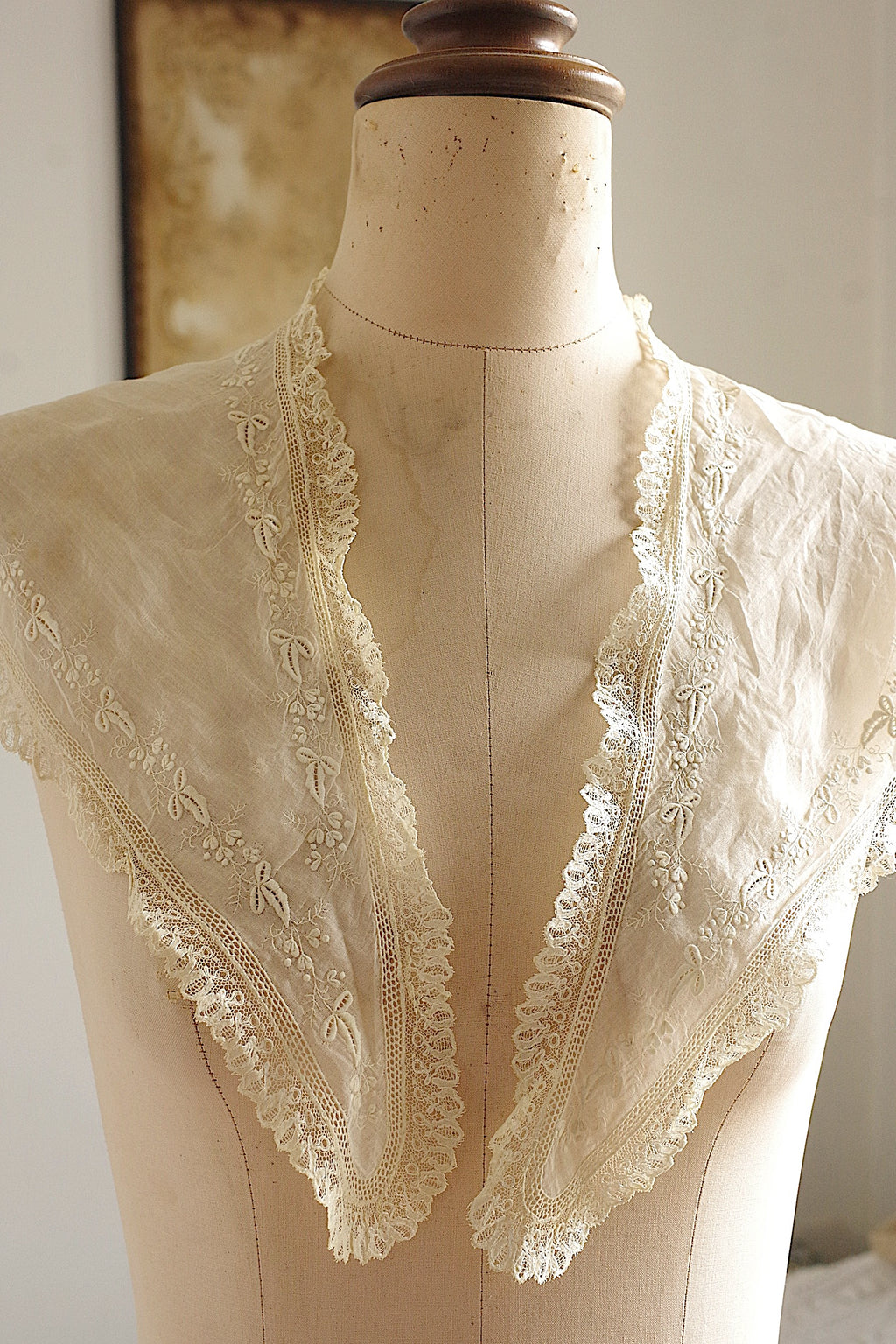 アンティークレース dentelle ancienne　襟