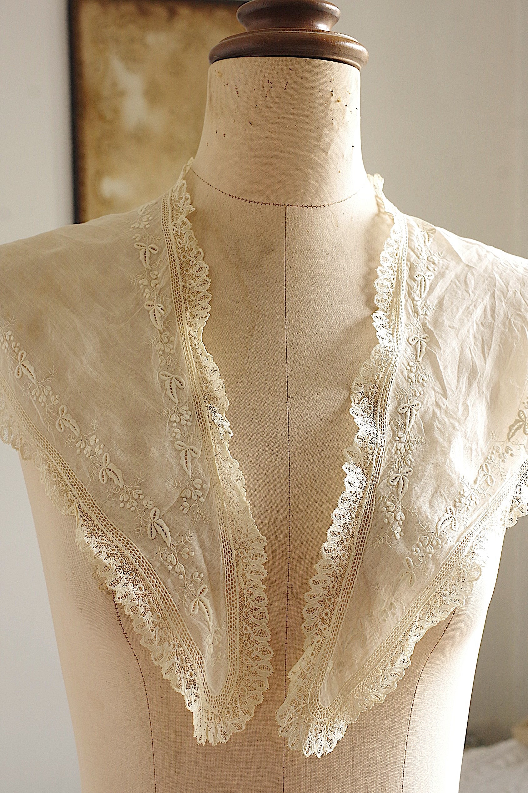 アンティークレース dentelle ancienne　襟