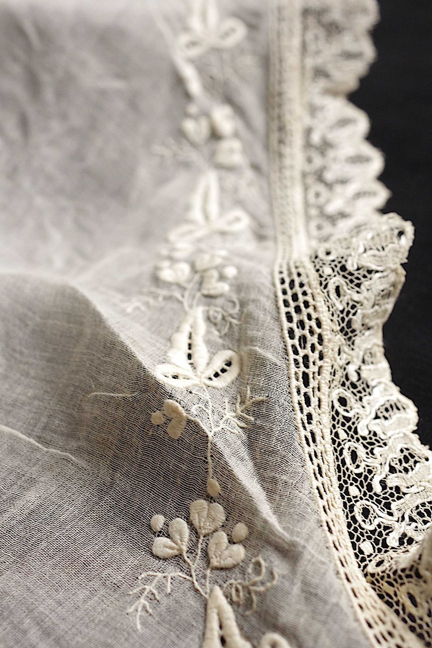 アンティークレース dentelle ancienne　襟