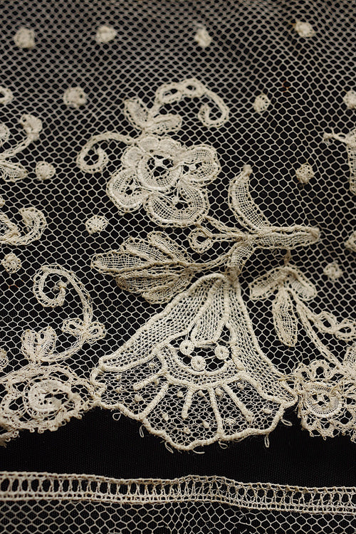 アンティークレース dentelle ancienne　ハギレ3本