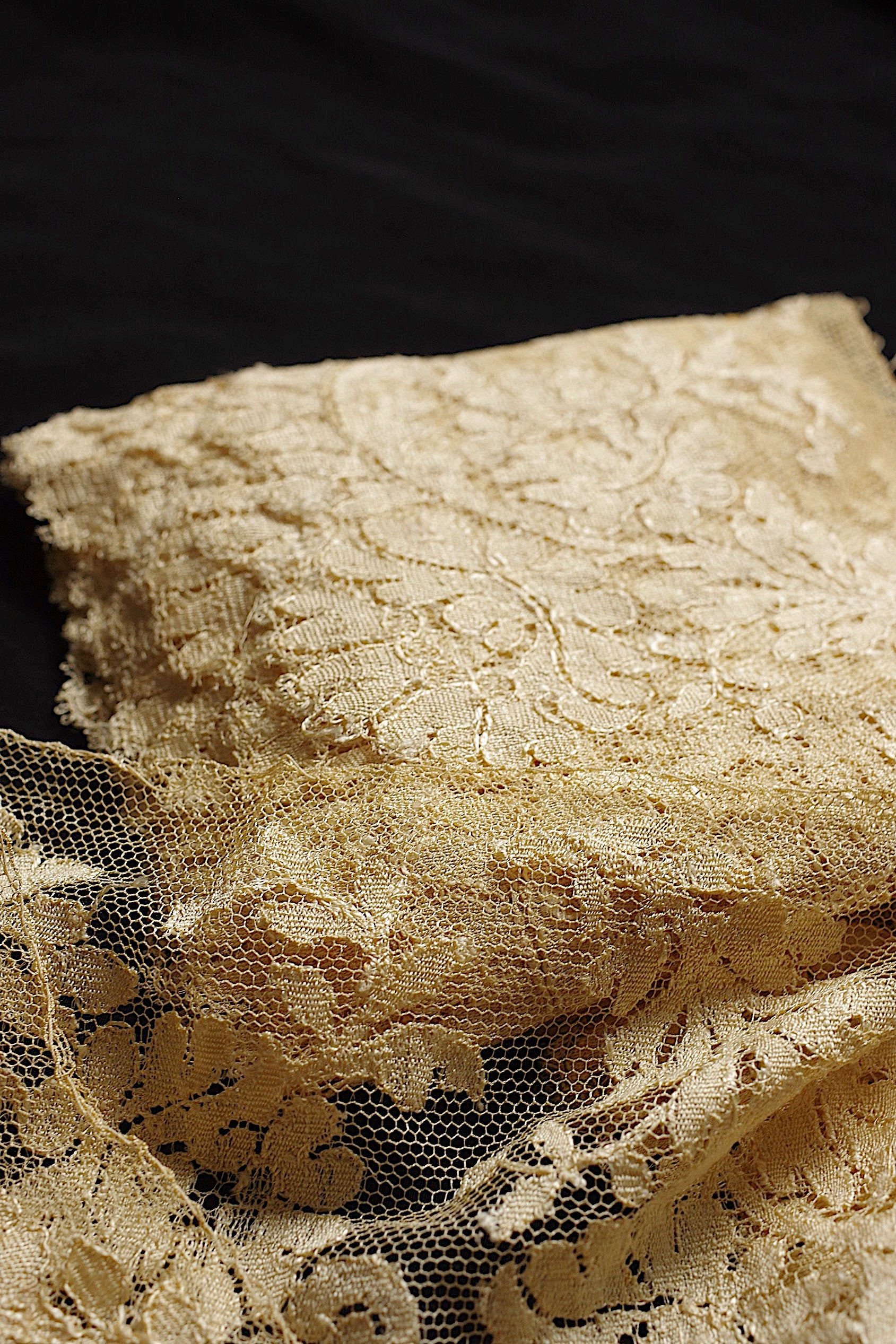 アンティークレース dentelle ancienne　ブロンドレース